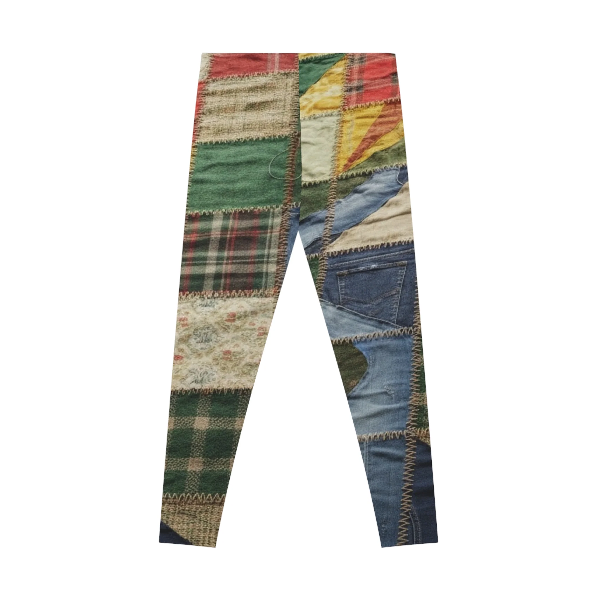 Patchwork Style Leggings - Image 2