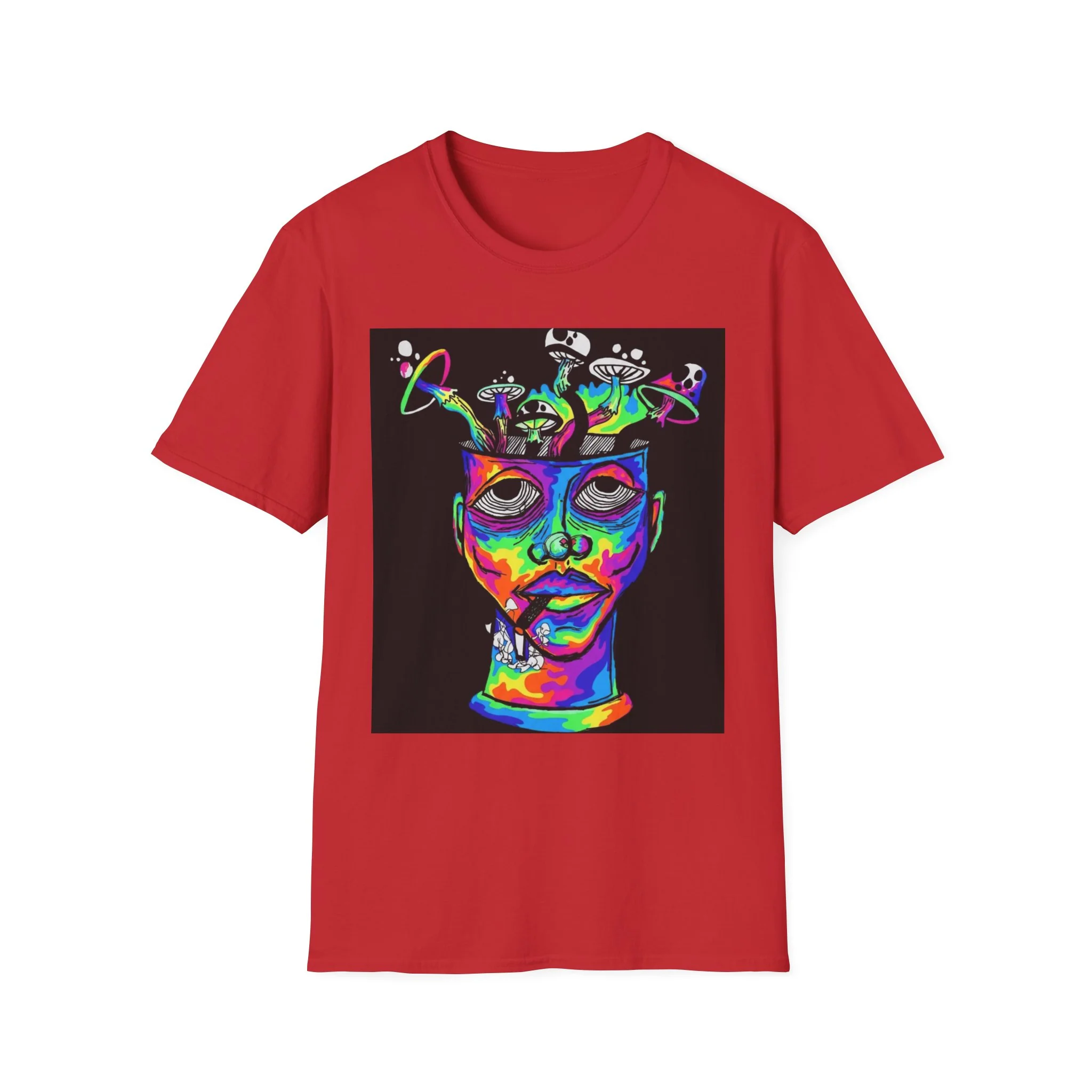 Psychedelic Portrait T-Shirt trippy world - Image 12