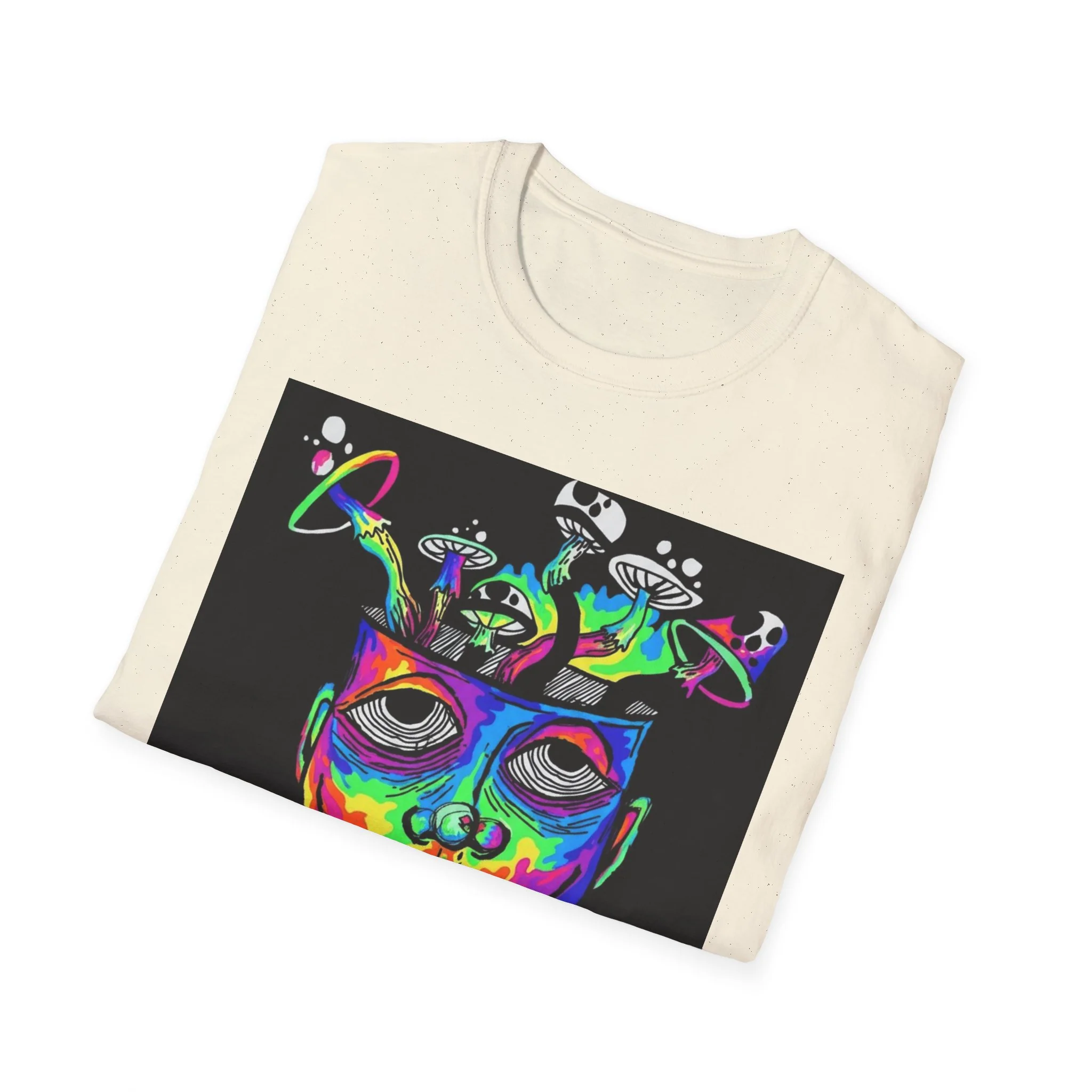 Psychedelic Portrait T-Shirt trippy world - Image 15