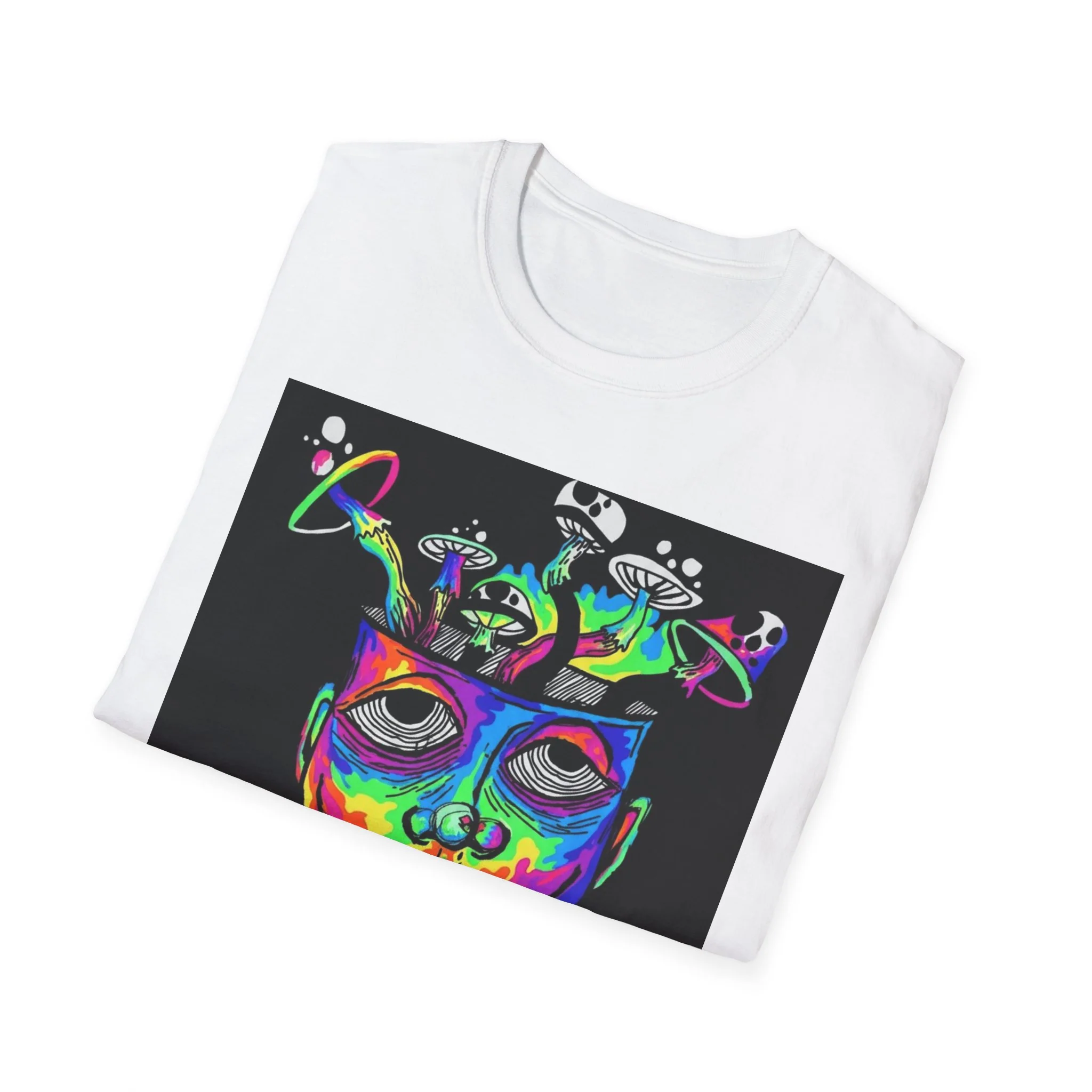 Psychedelic Portrait T-Shirt trippy world - Image 18