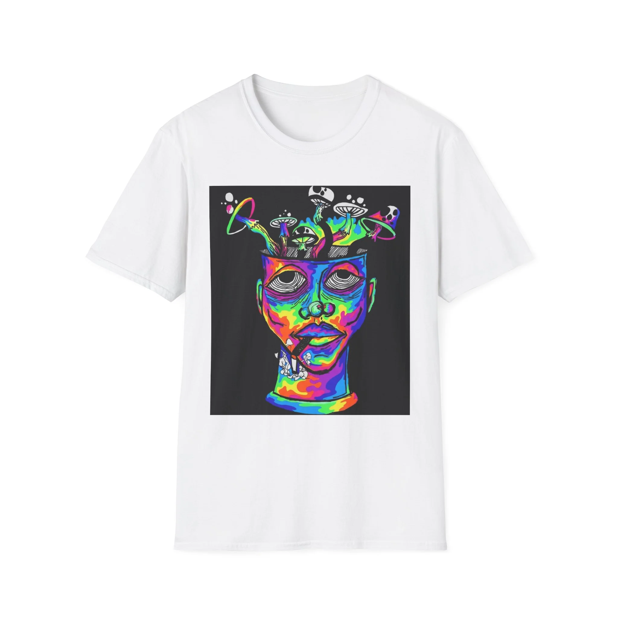 Psychedelic Portrait T-Shirt trippy world - Image 2