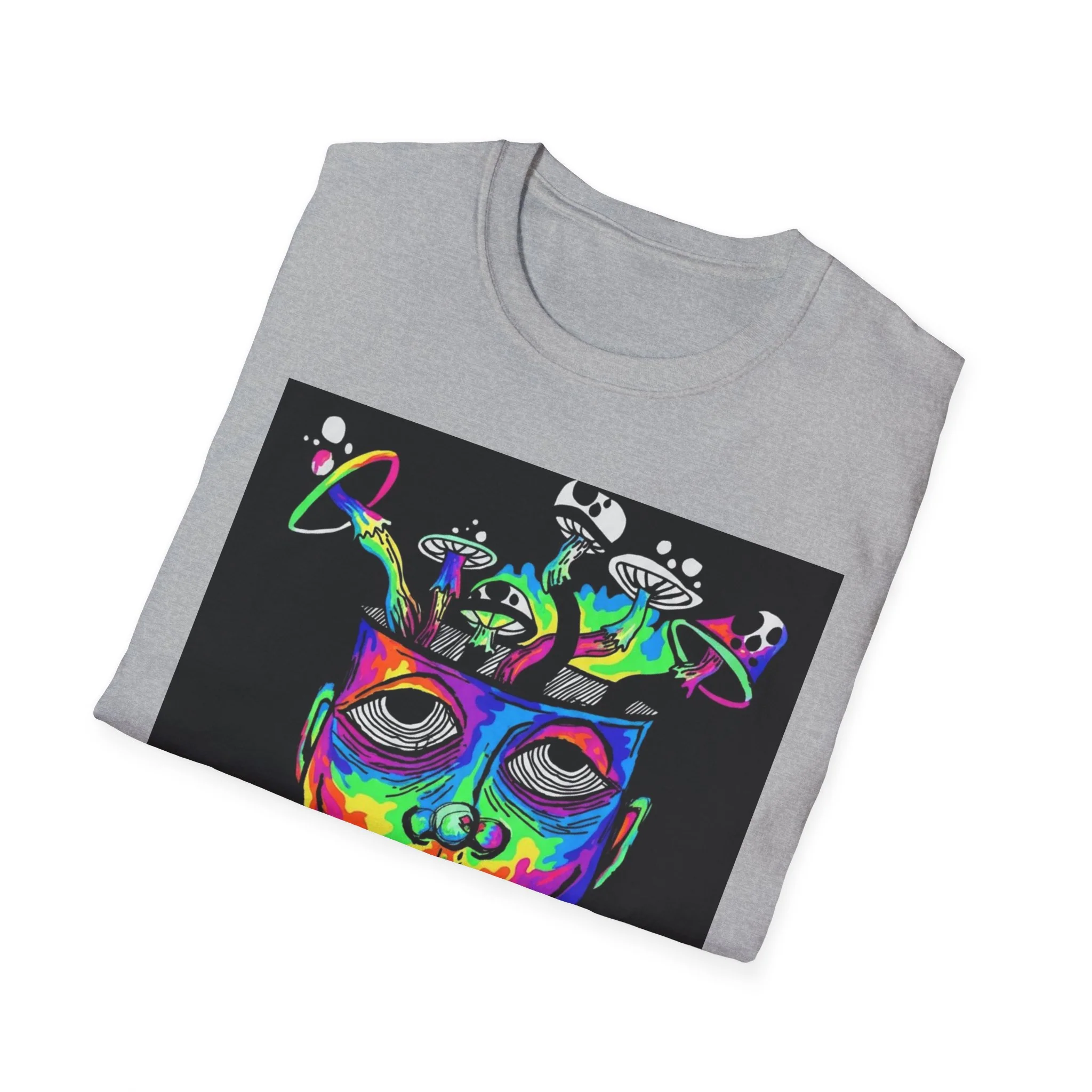 Psychedelic Portrait T-Shirt trippy world - Image 24
