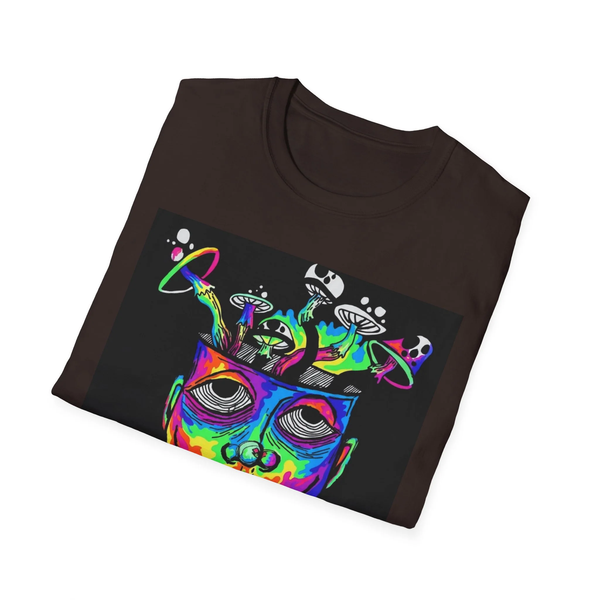 Psychedelic Portrait T-Shirt trippy world - Image 27
