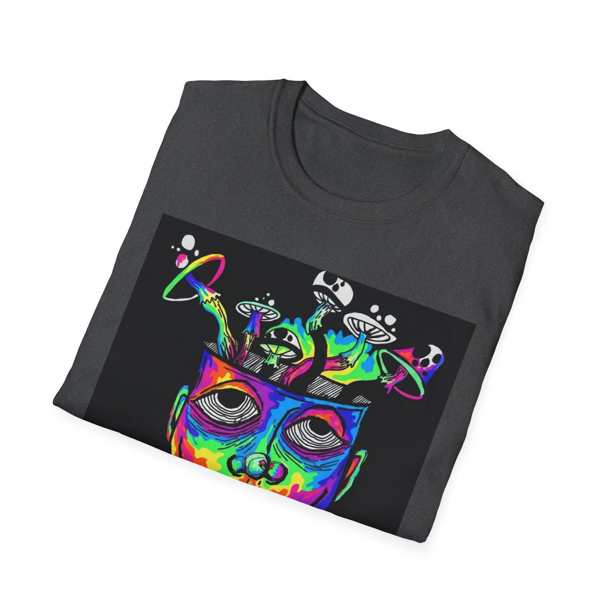 Psychedelic Portrait T-Shirt trippy world - Image 33