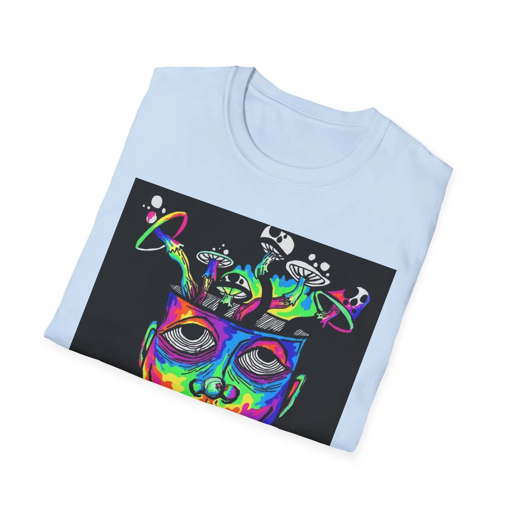 Psychedelic Portrait T-Shirt trippy world - Image 36