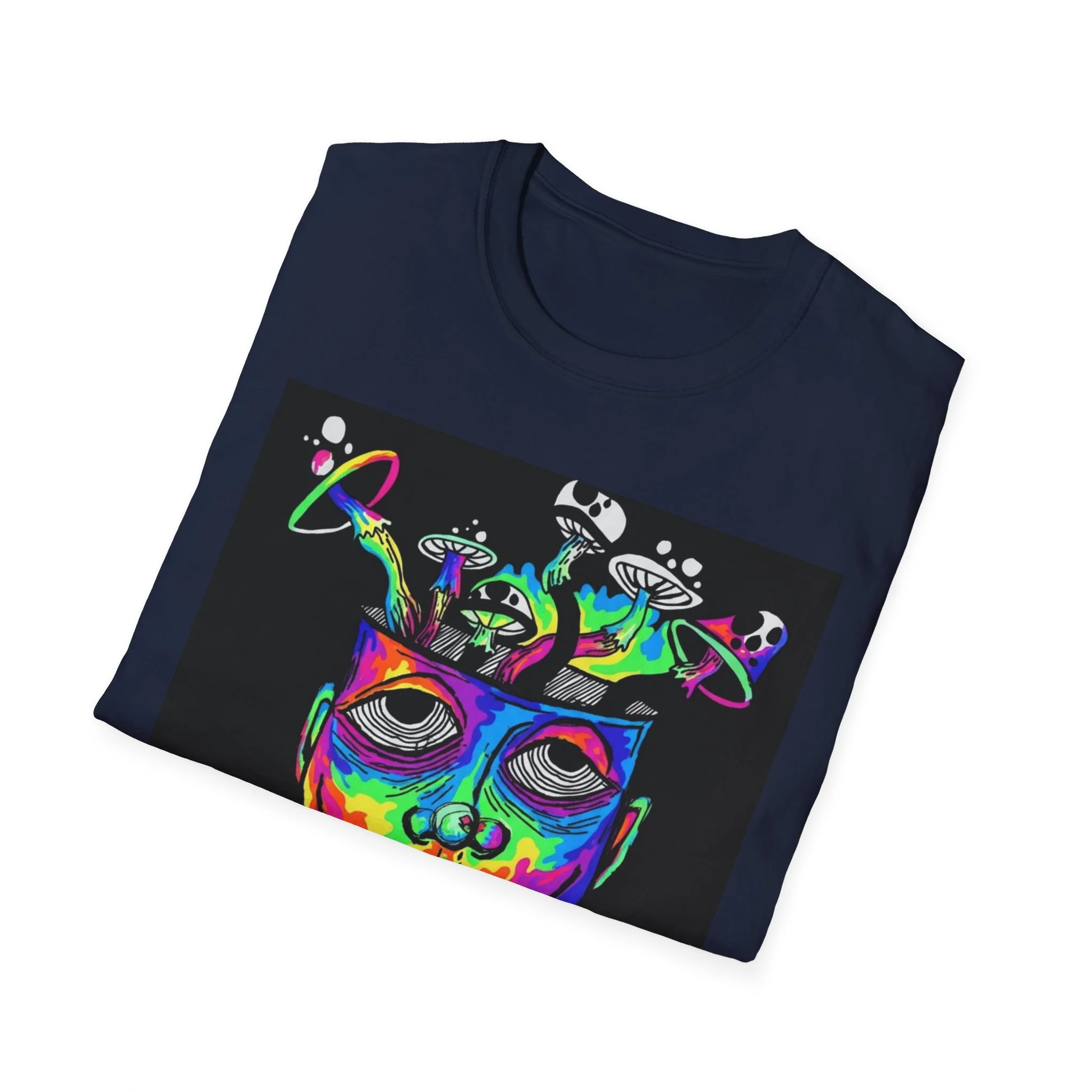 Psychedelic Portrait T-Shirt trippy world - Image 42