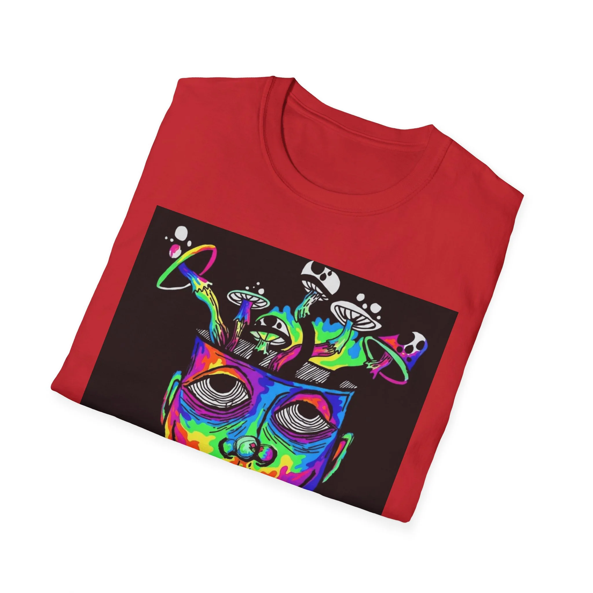 Psychedelic Portrait T-Shirt trippy world - Image 48