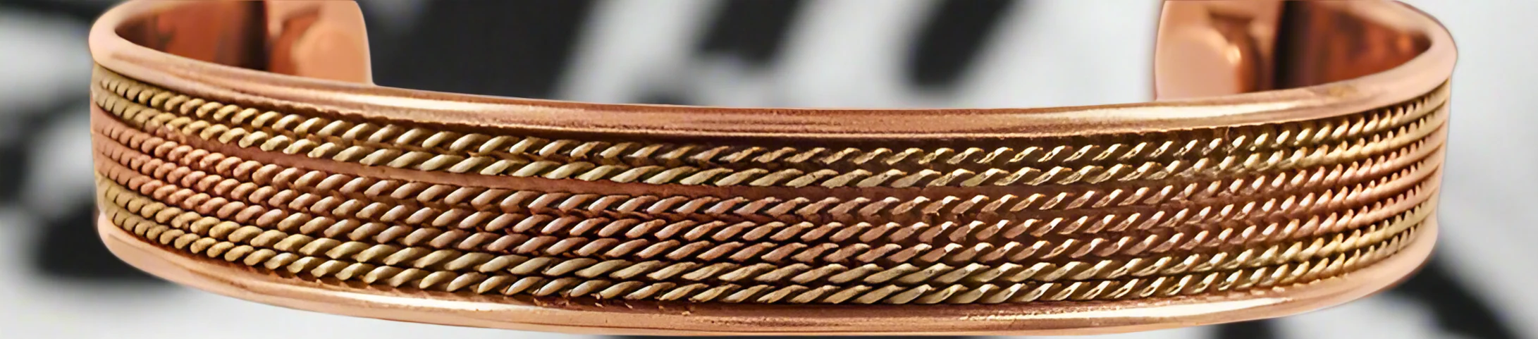 pure Copper Magnetic Cuff Bracelet - Image 3