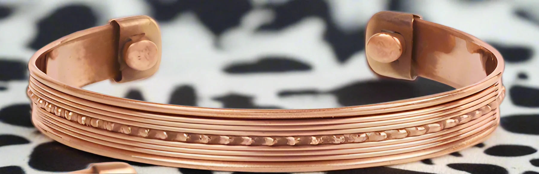 pure Copper Magnetic Cuff Bracelet - Image 4