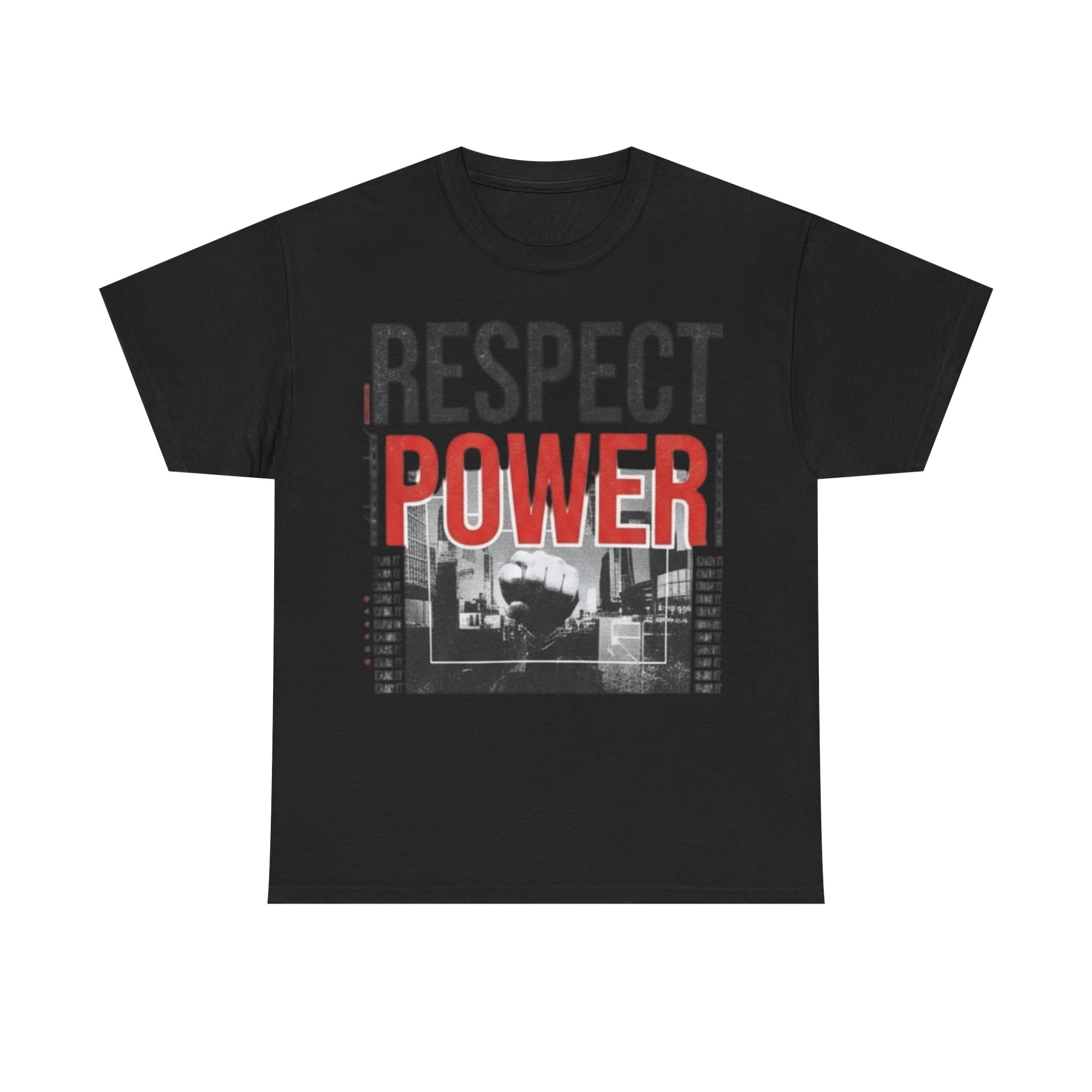 Respect Power Unisex Heavy Cotton Tee - Image 3