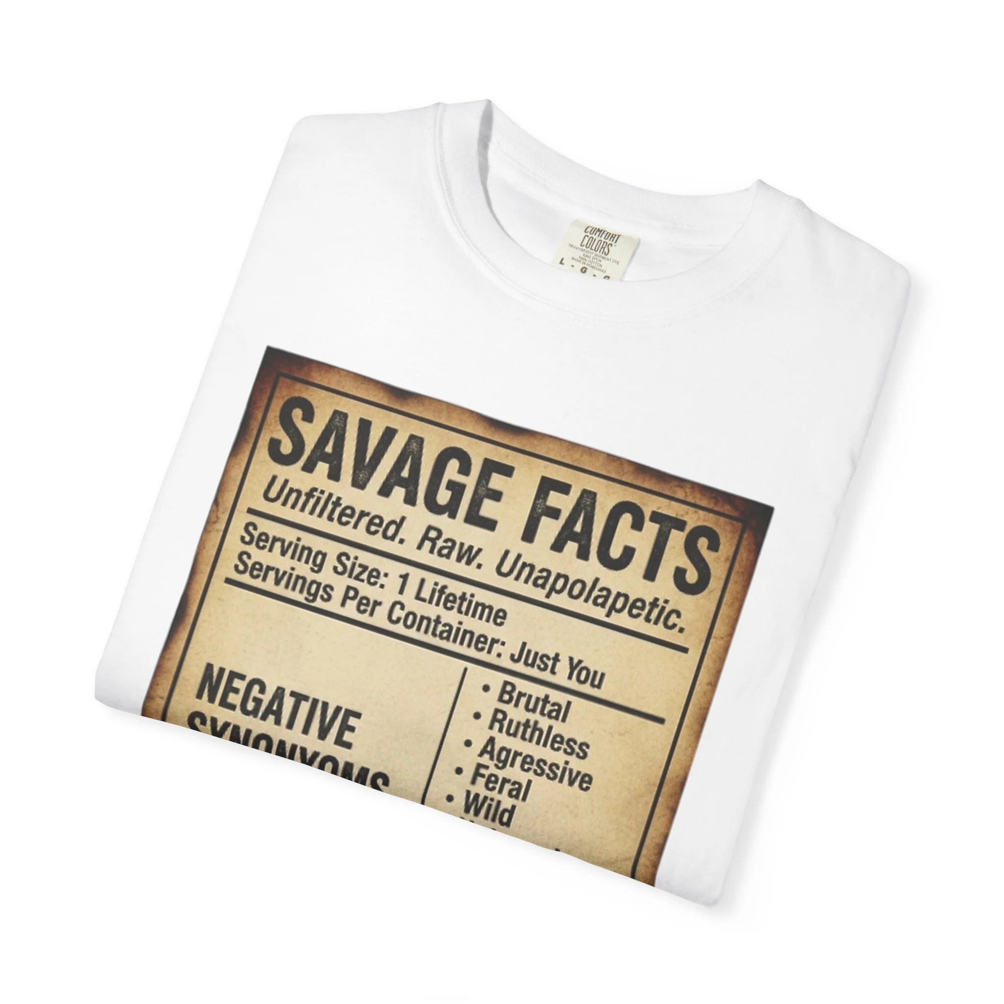 Savage Facts Unisex T-Shirt - Unfiltered & Raw Graphic Tee - Image 10