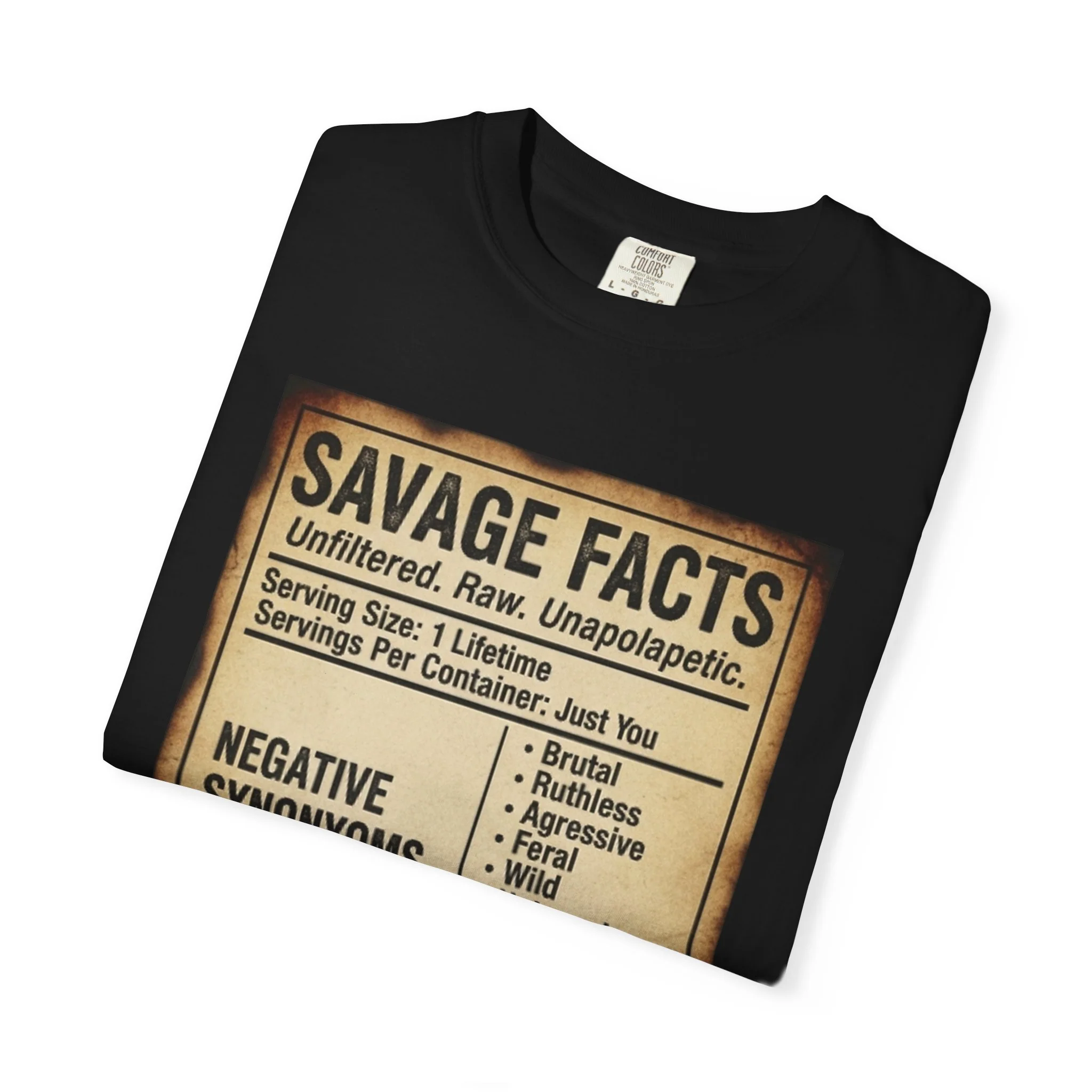 Savage Facts Unisex T-Shirt - Unfiltered & Raw Graphic Tee - Image 15