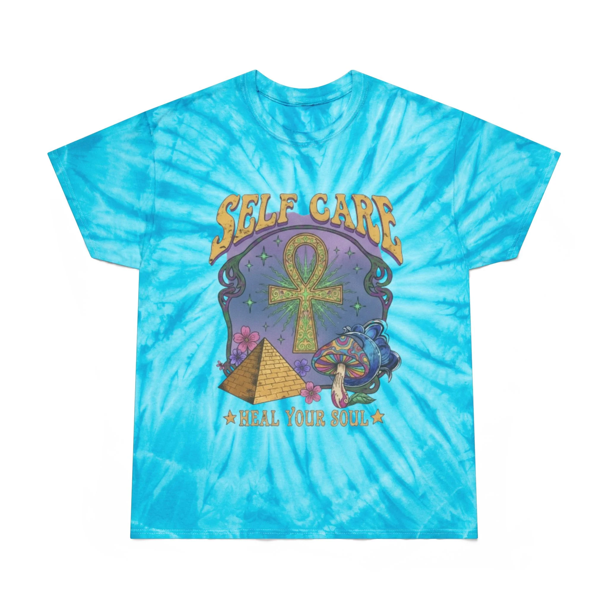 Self Care Tie-Dye Tee - Heal Your Soul - Image 3
