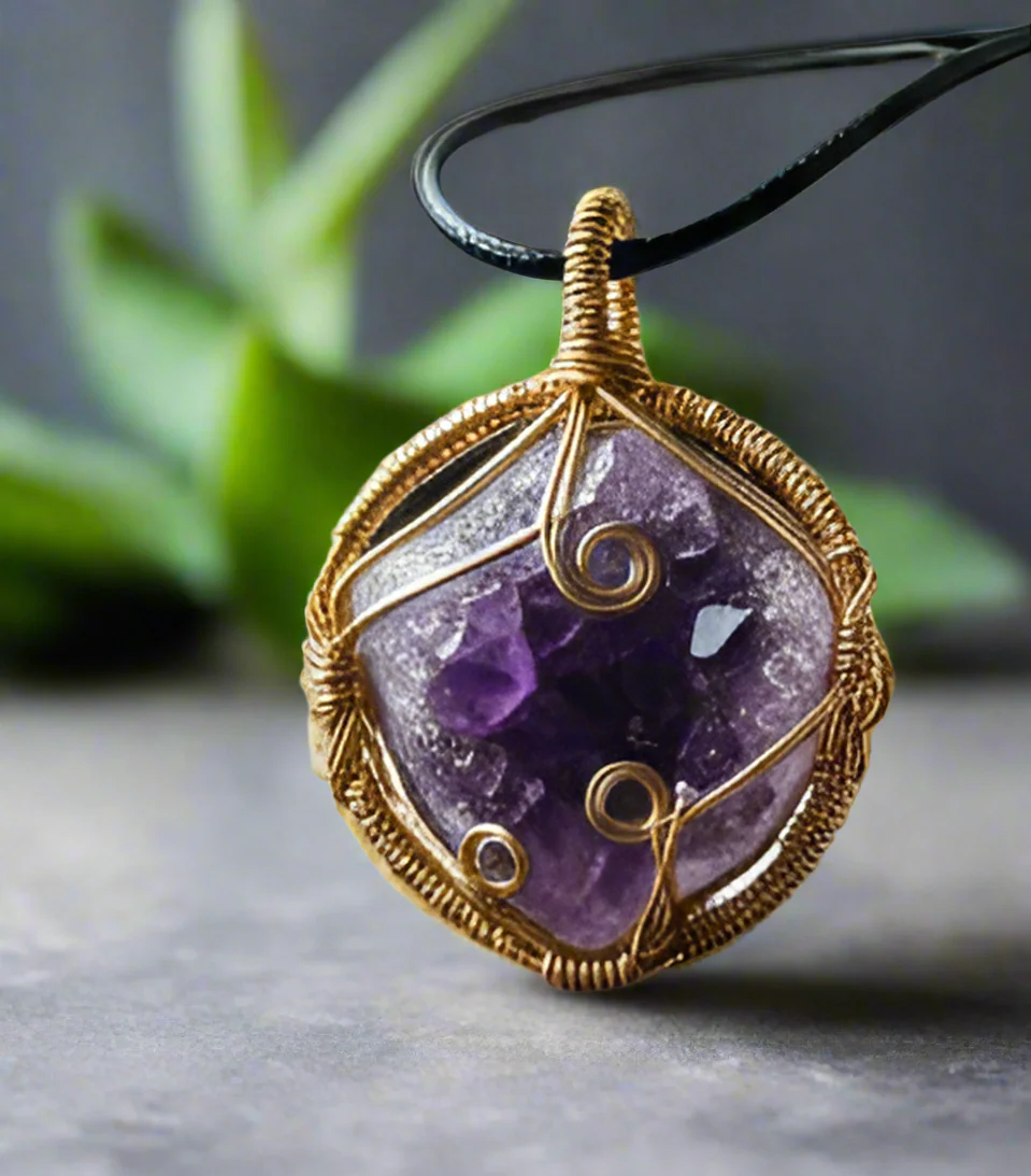 Iamevibez  Gold plated non-tarnishing wire wrapped necklace - Image 2