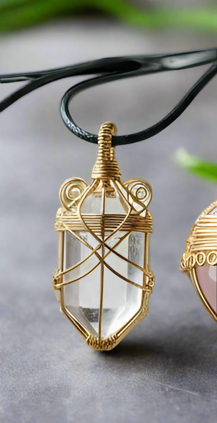 Iamevibez  Gold plated non-tarnishing wire wrapped necklace - Image 3