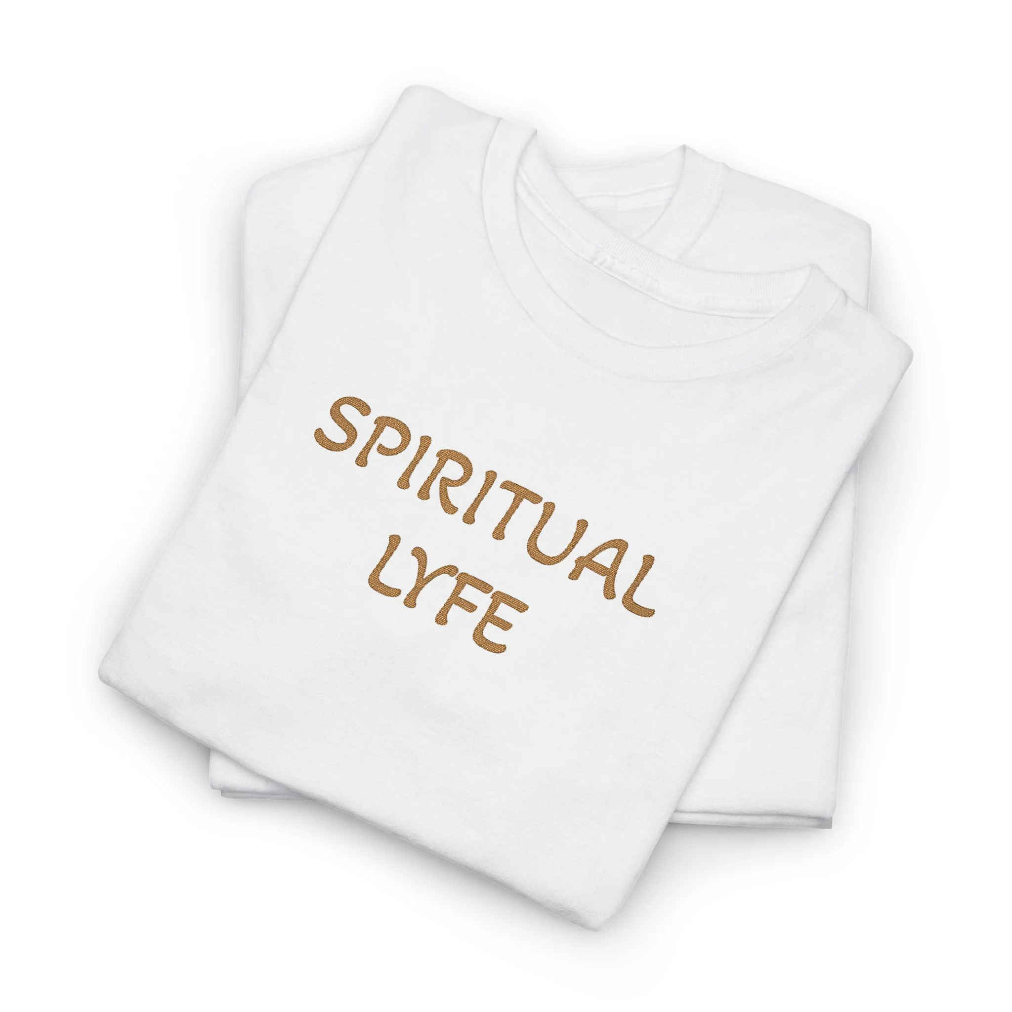 WKE WRLD Spiritual Life Unisex Heavy Cotton Embroidered T Shirt - Image 5
