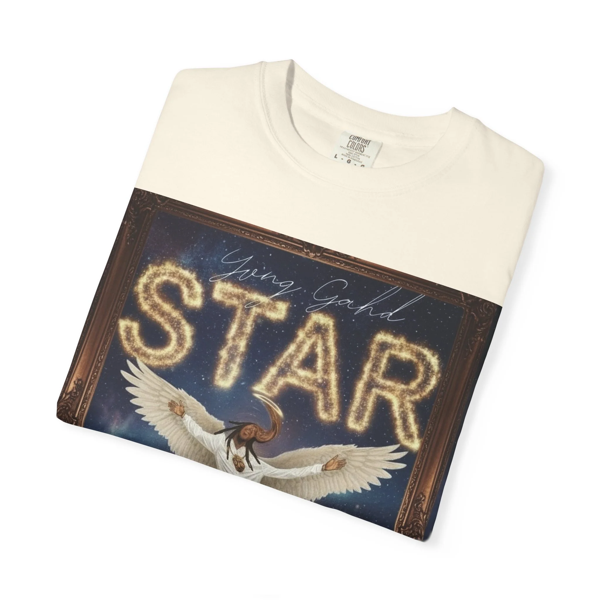 Star Angel Graphic T-Shirt — 'Star' Illustration Tee - Image 10