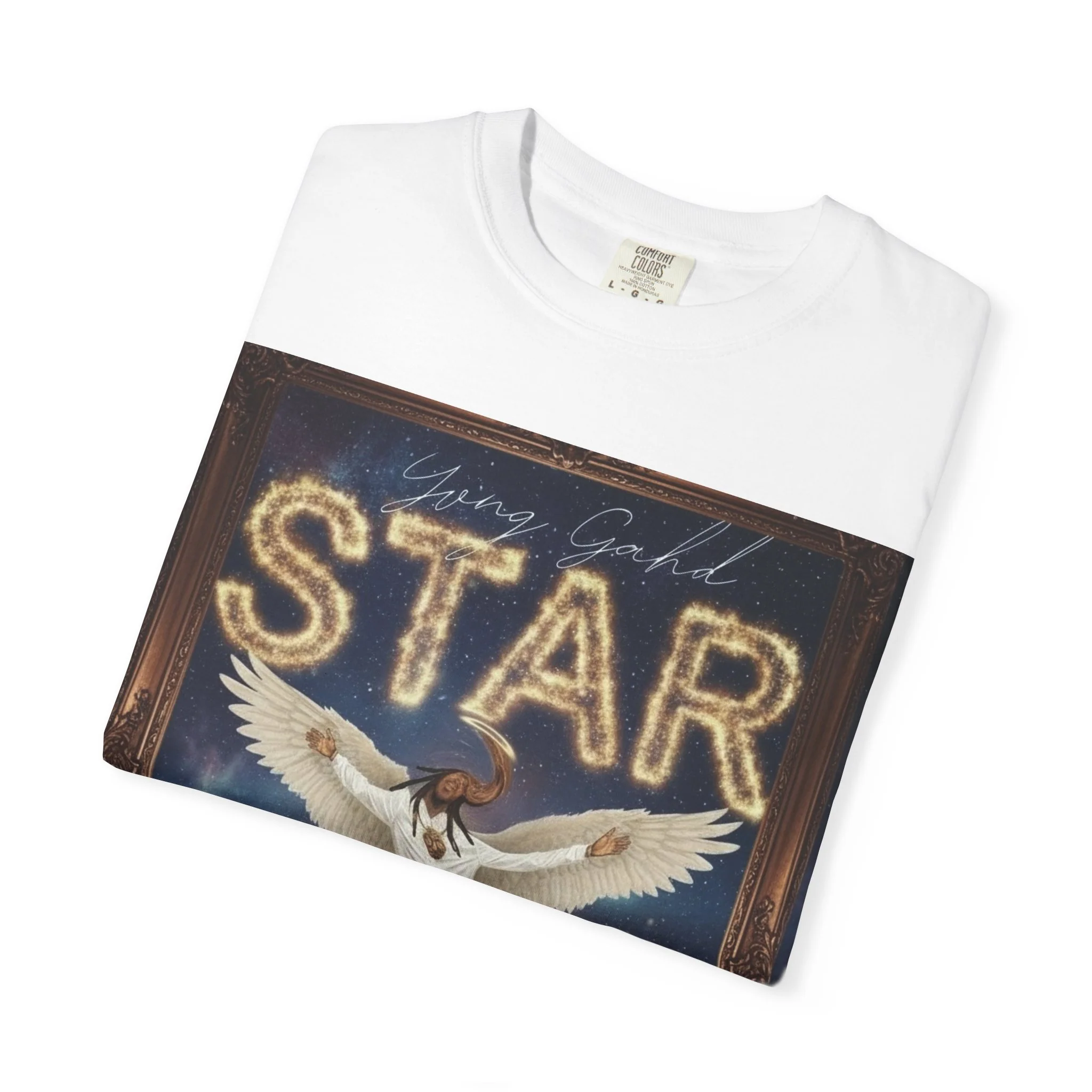 Star Angel Graphic T-Shirt — 'Star' Illustration Tee - Image 12