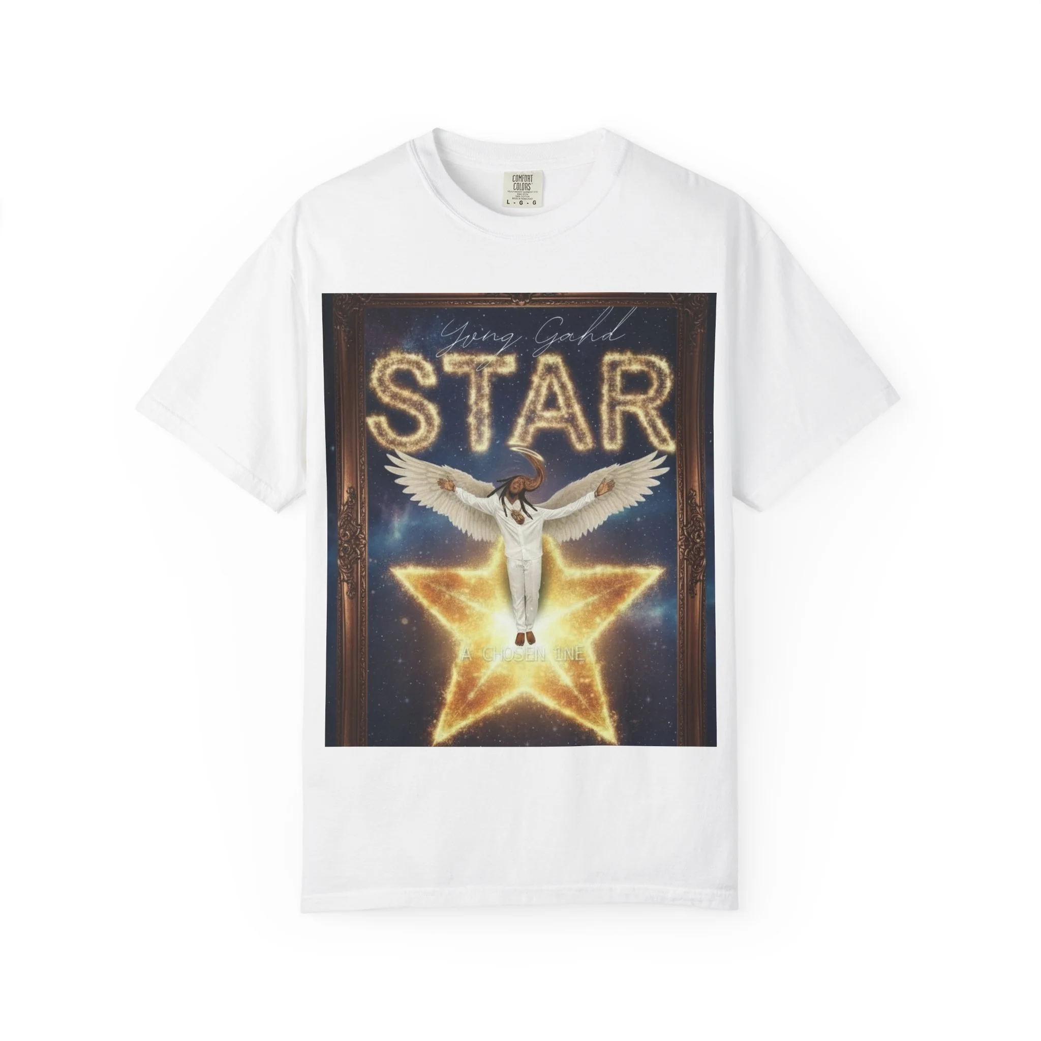Star Angel Graphic T-Shirt — 'Star' Illustration Tee - Image 2