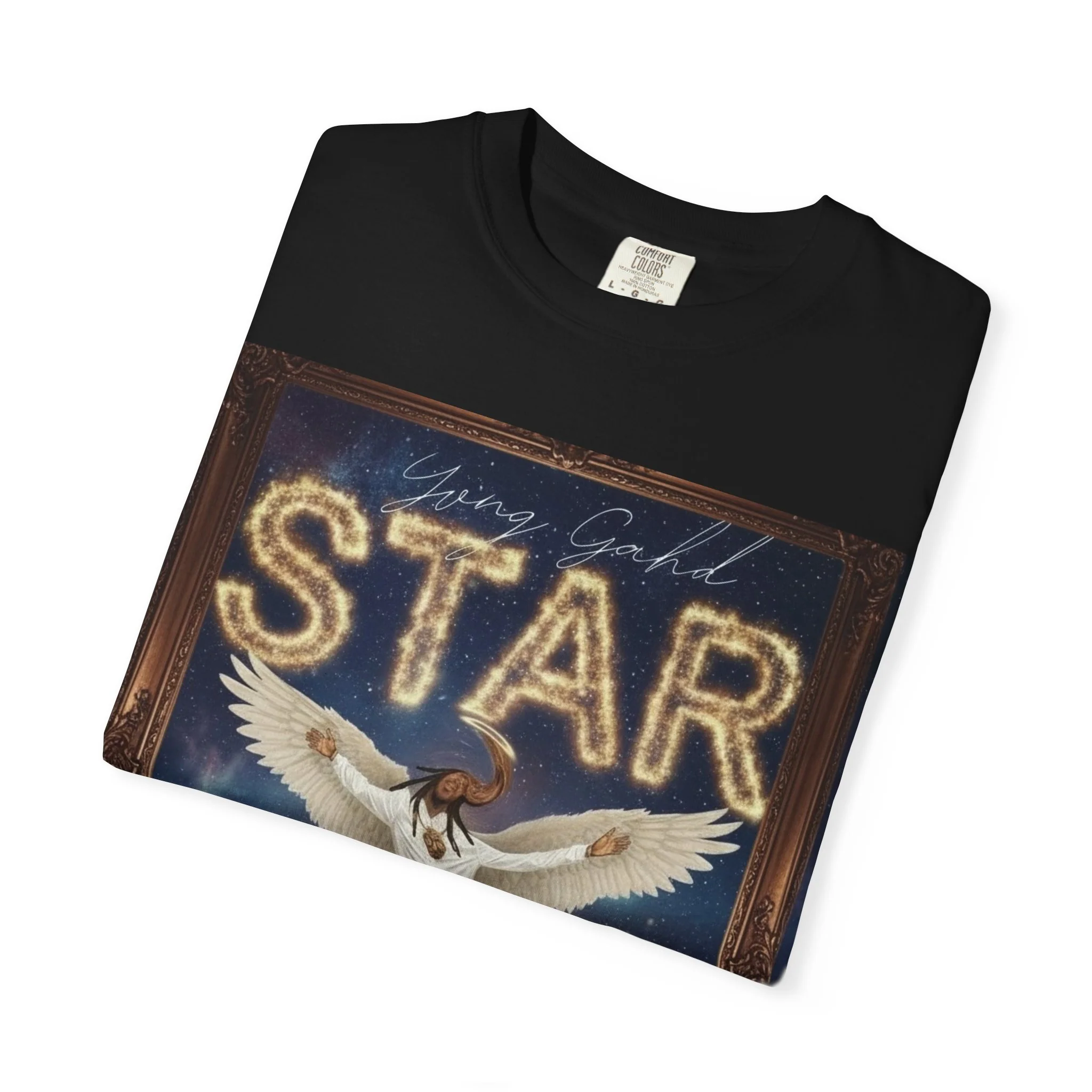 Star Angel Graphic T-Shirt — 'Star' Illustration Tee - Image 22
