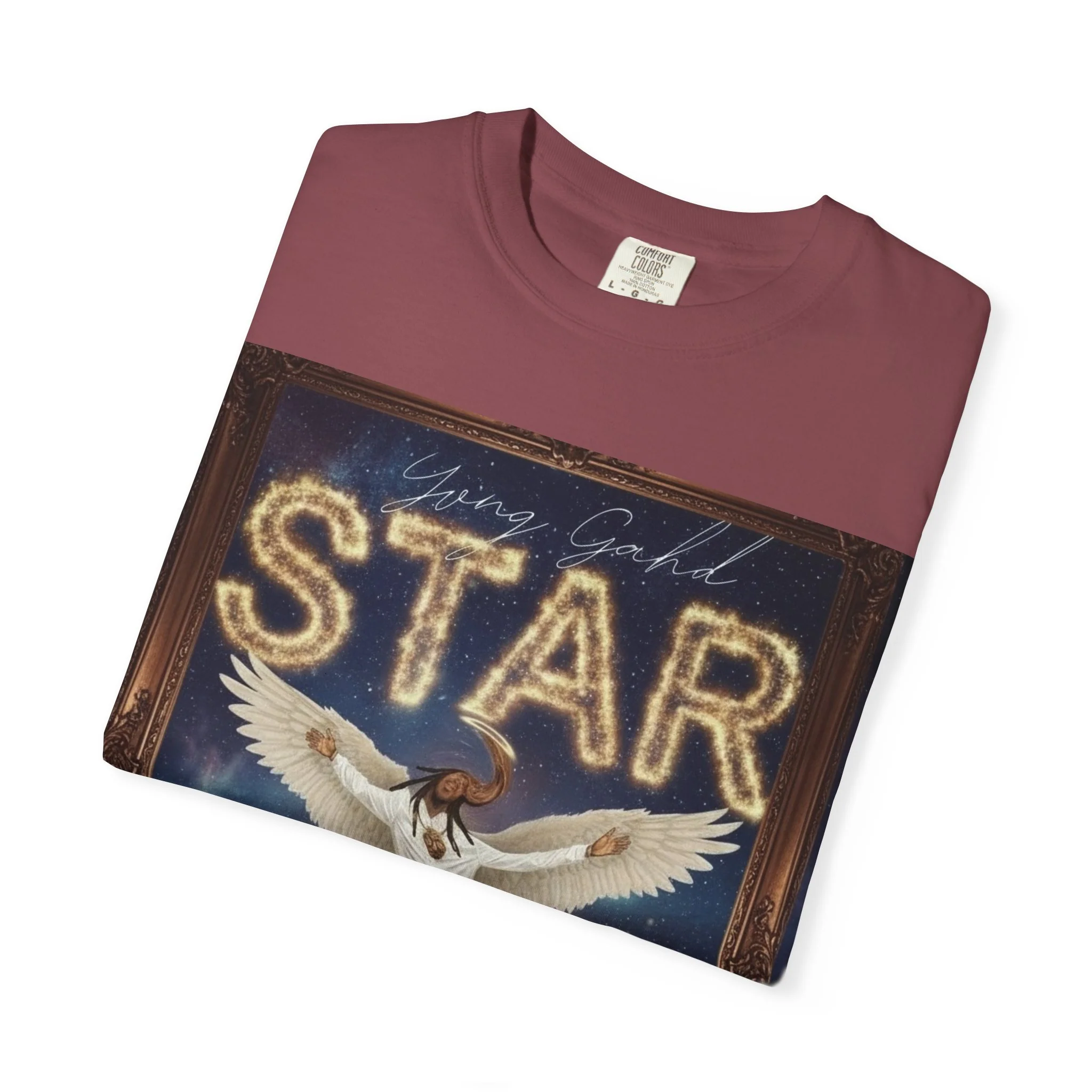 Star Angel Graphic T-Shirt — 'Star' Illustration Tee - Image 24