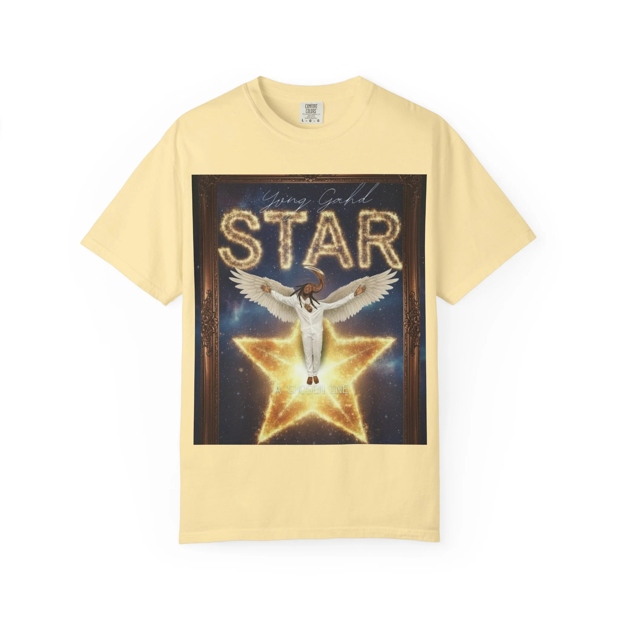Star Angel Graphic T-Shirt — 'Star' Illustration Tee - Image 3