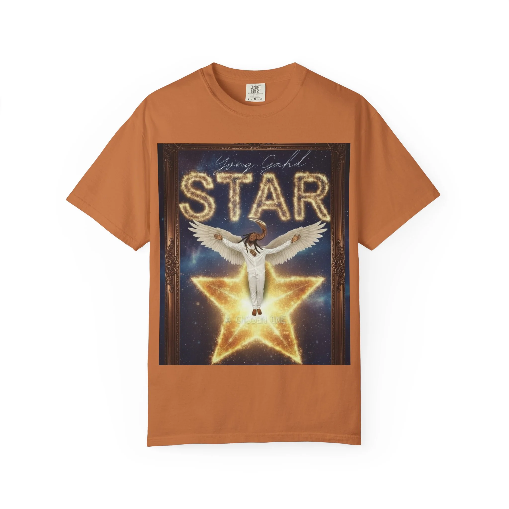 Star Angel Graphic T-Shirt — 'Star' Illustration Tee - Image 4