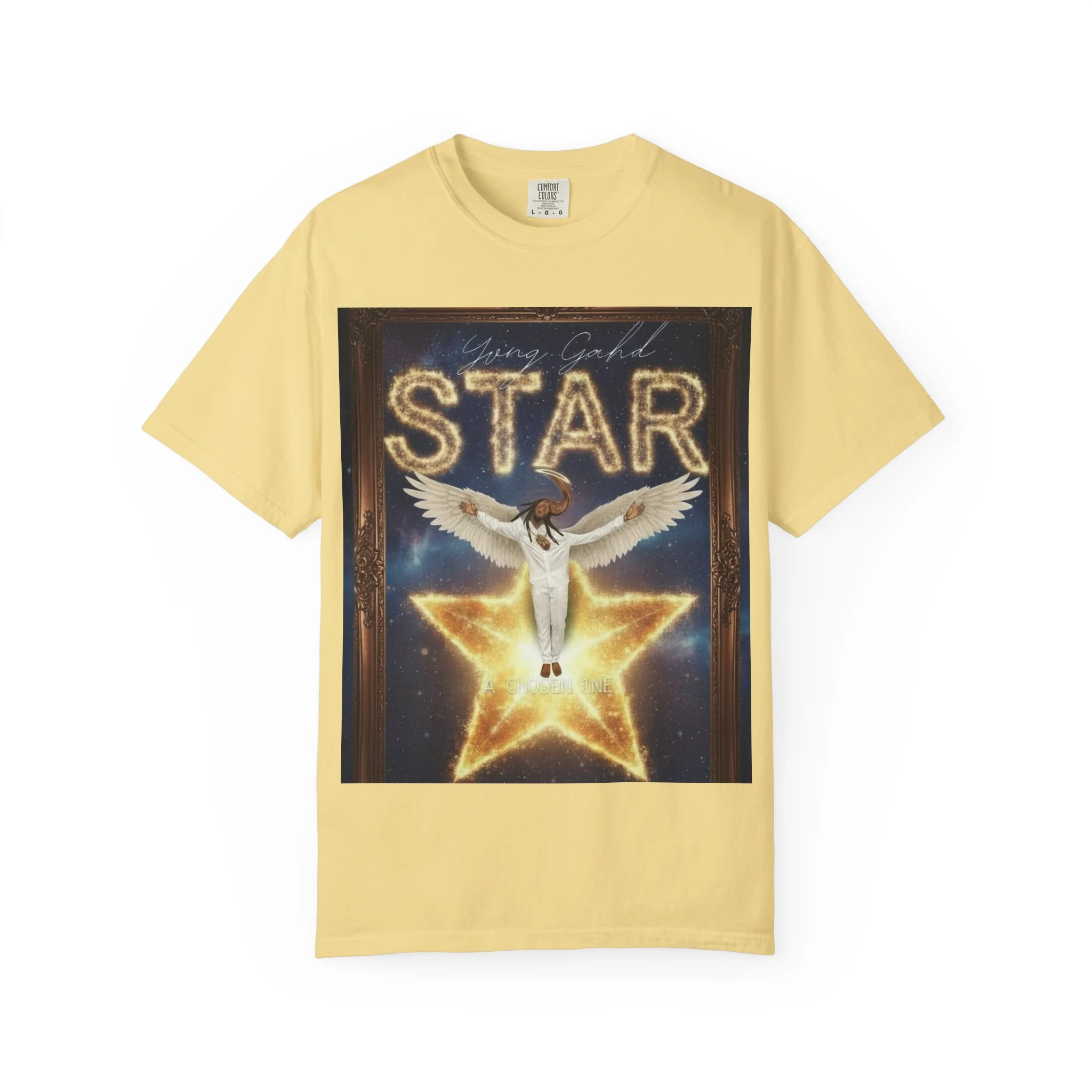 Star Angel Graphic T-Shirt — 'Star' Illustration Tee - Image 5