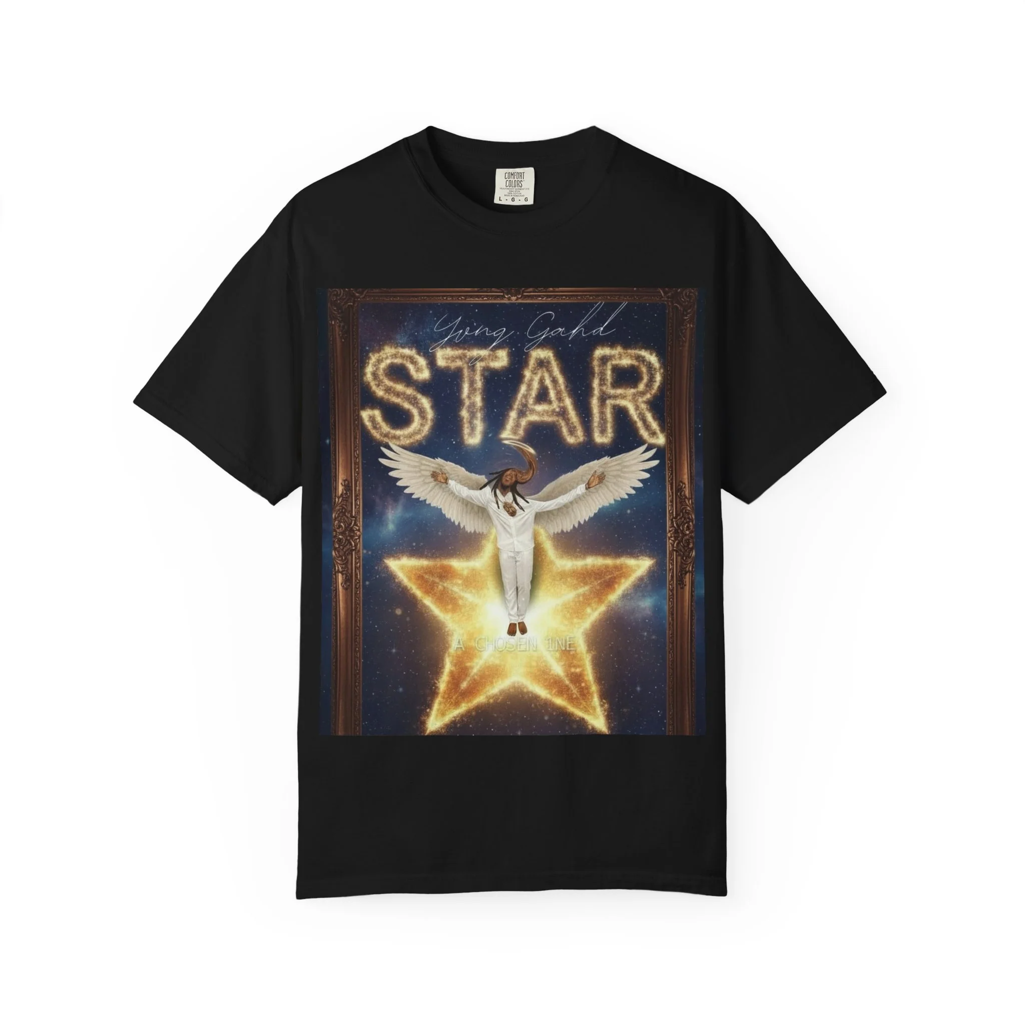 Star Angel Graphic T-Shirt — 'Star' Illustration Tee - Image 7