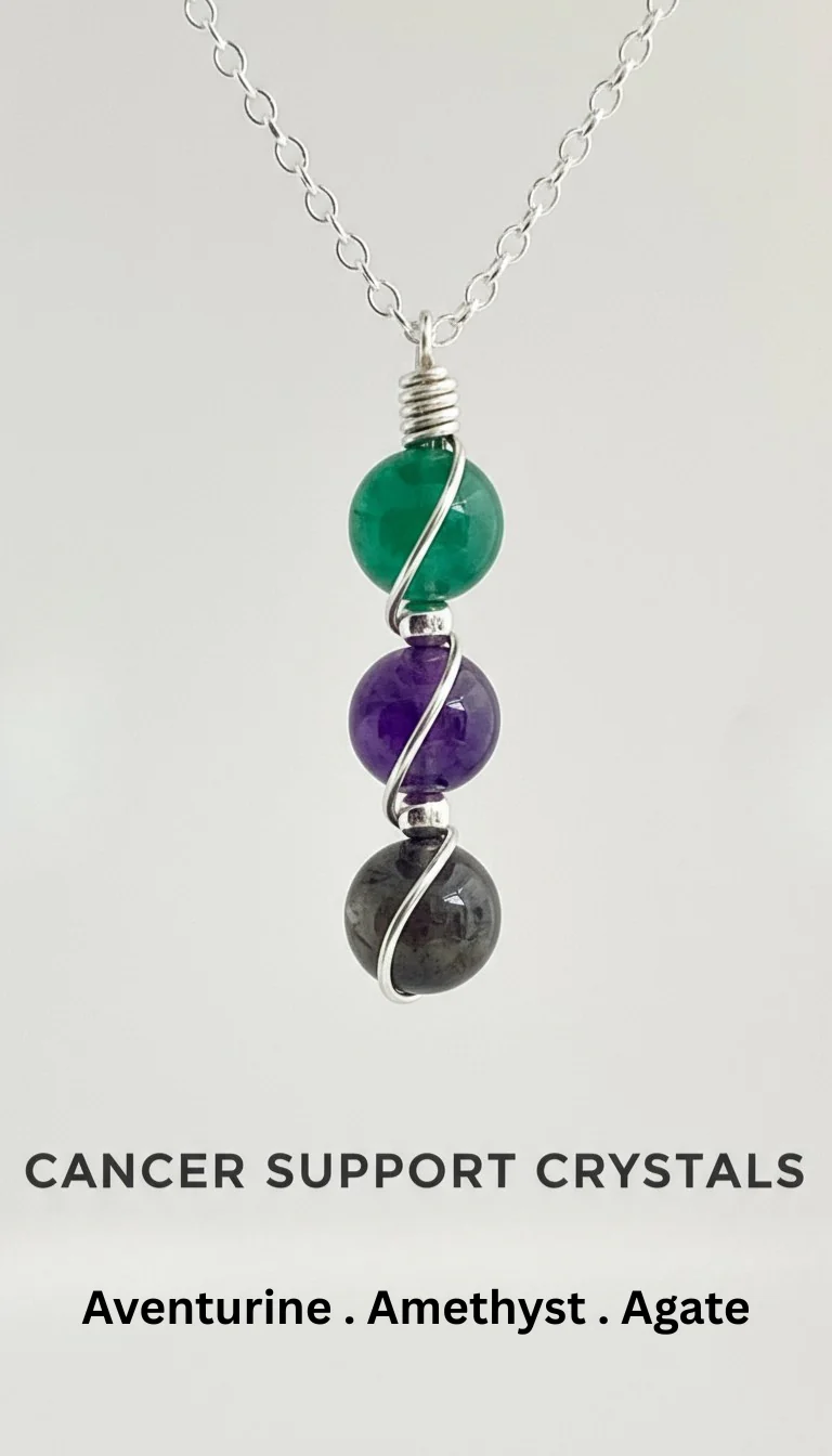 Sterling Silver Wire Wrapped Zodiac Stone Assistance Necklace - Image 4