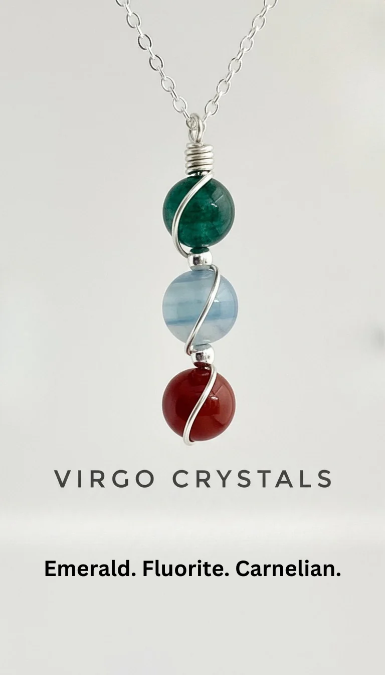 Sterling Silver Wire Wrapped Zodiac Stone Assistance Necklace - Image 6