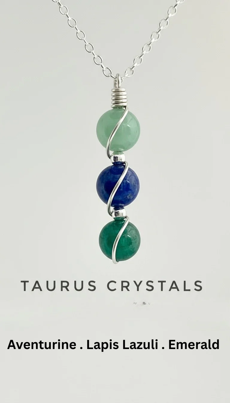 Sterling Silver Wire Wrapped Zodiac Stone Assistance Necklace - Image 8