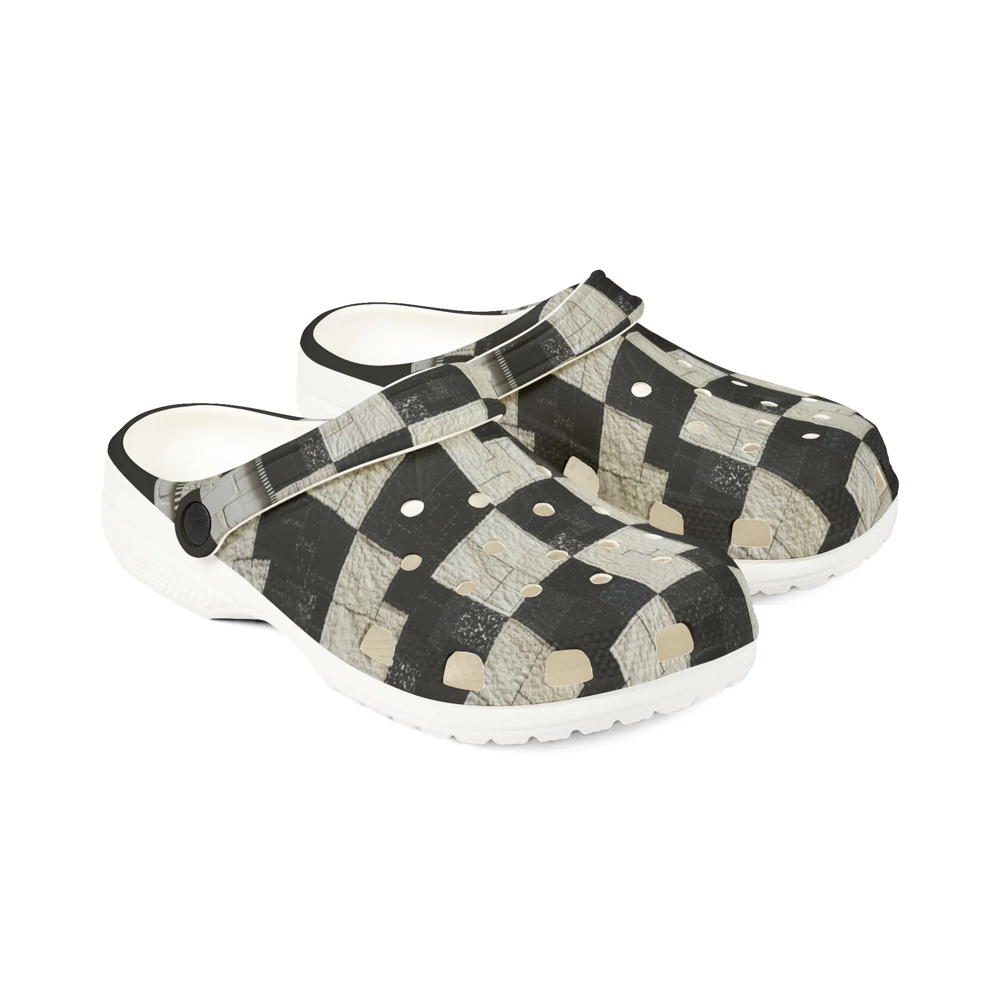 WKE WRLD Checker EVA Foam Rubber Clogs for Everyday Comfort | Unique Patterns Ideal for Home, Garden, Festival, Mother’s Day, Gift Idea, Slip-On - Image 3