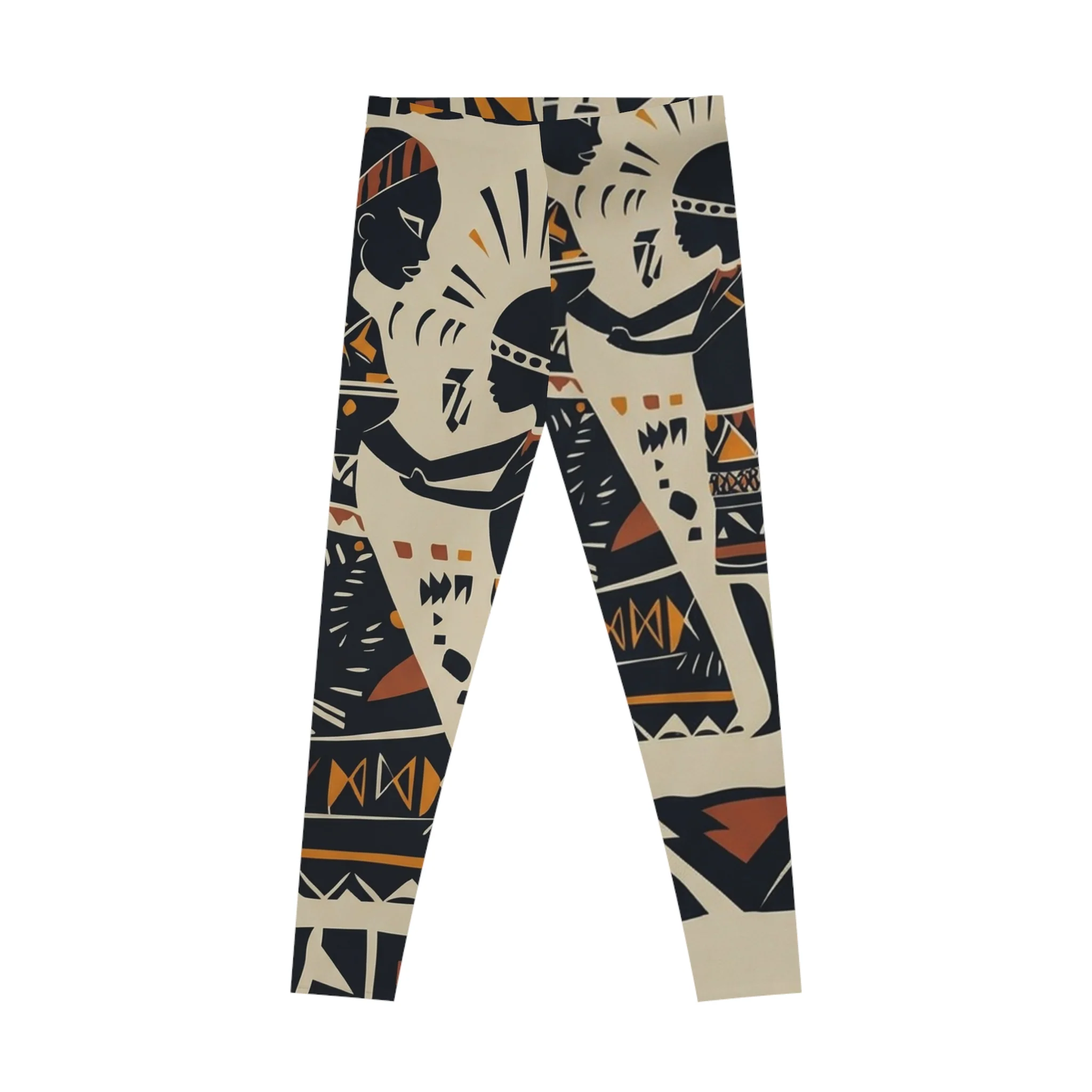 Tribal Silhouette All-Over Print Leggings