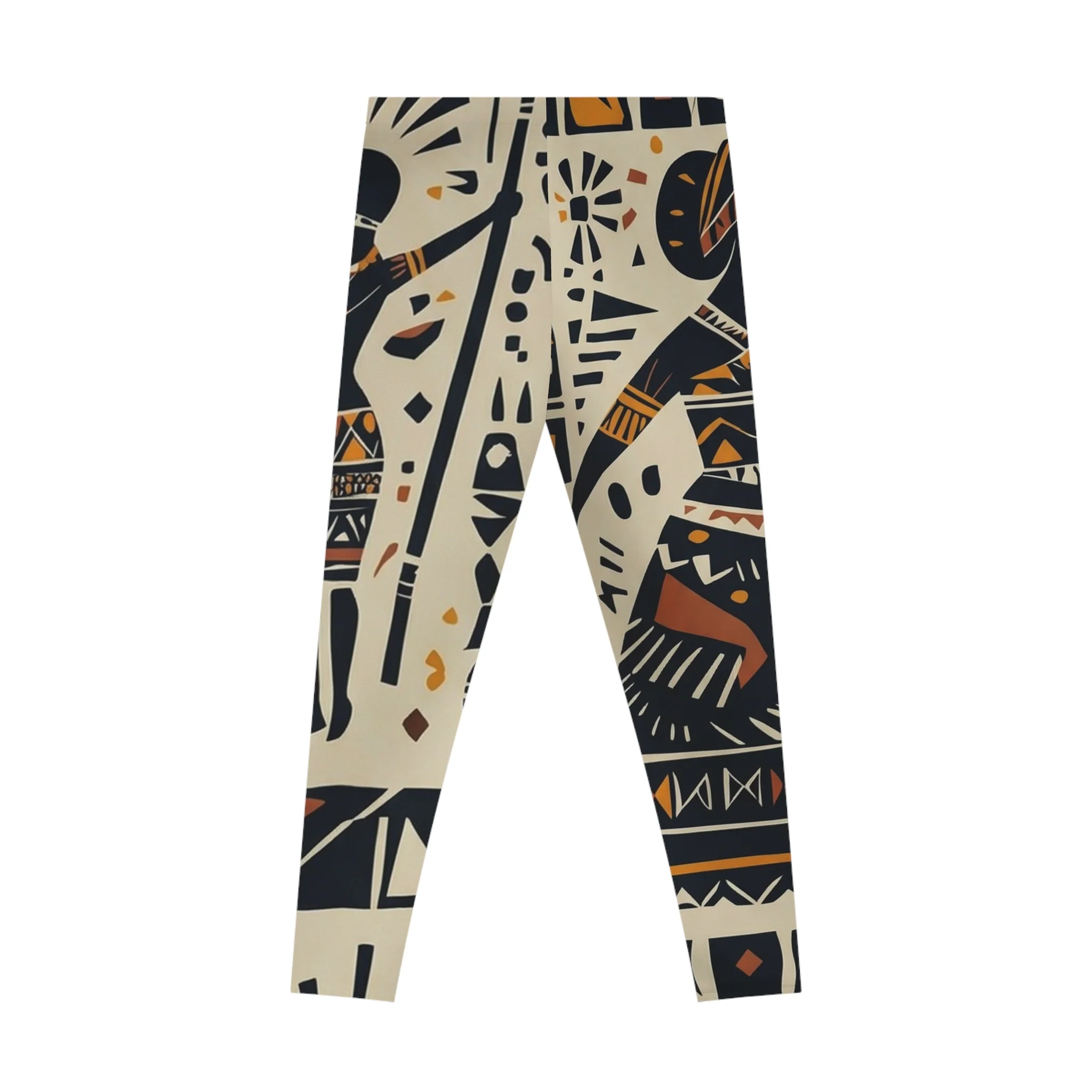 Tribal Silhouette All-Over Print Leggings - Image 2