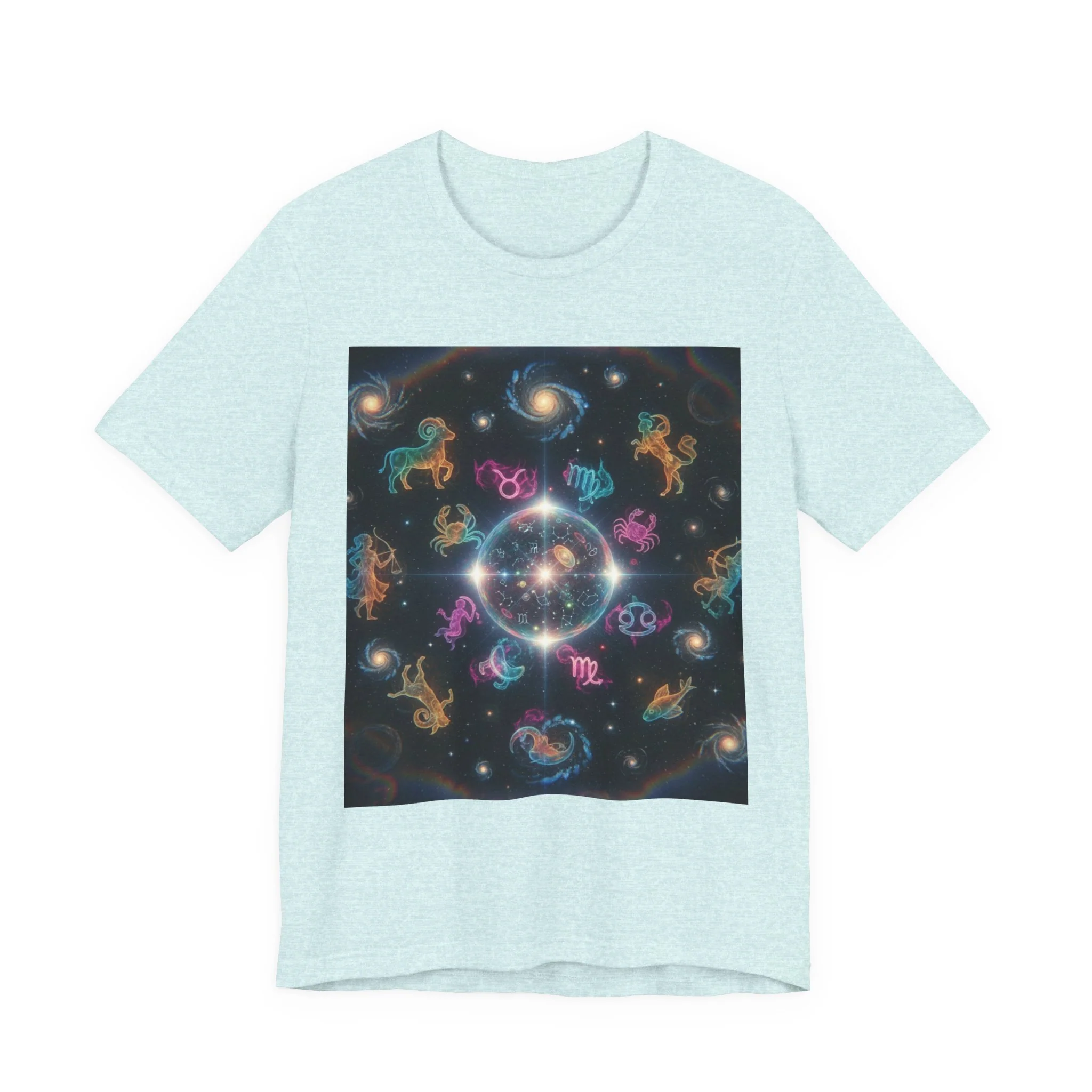 Unisex Zodiac Sign Short Sleeve Tee - Image 111
