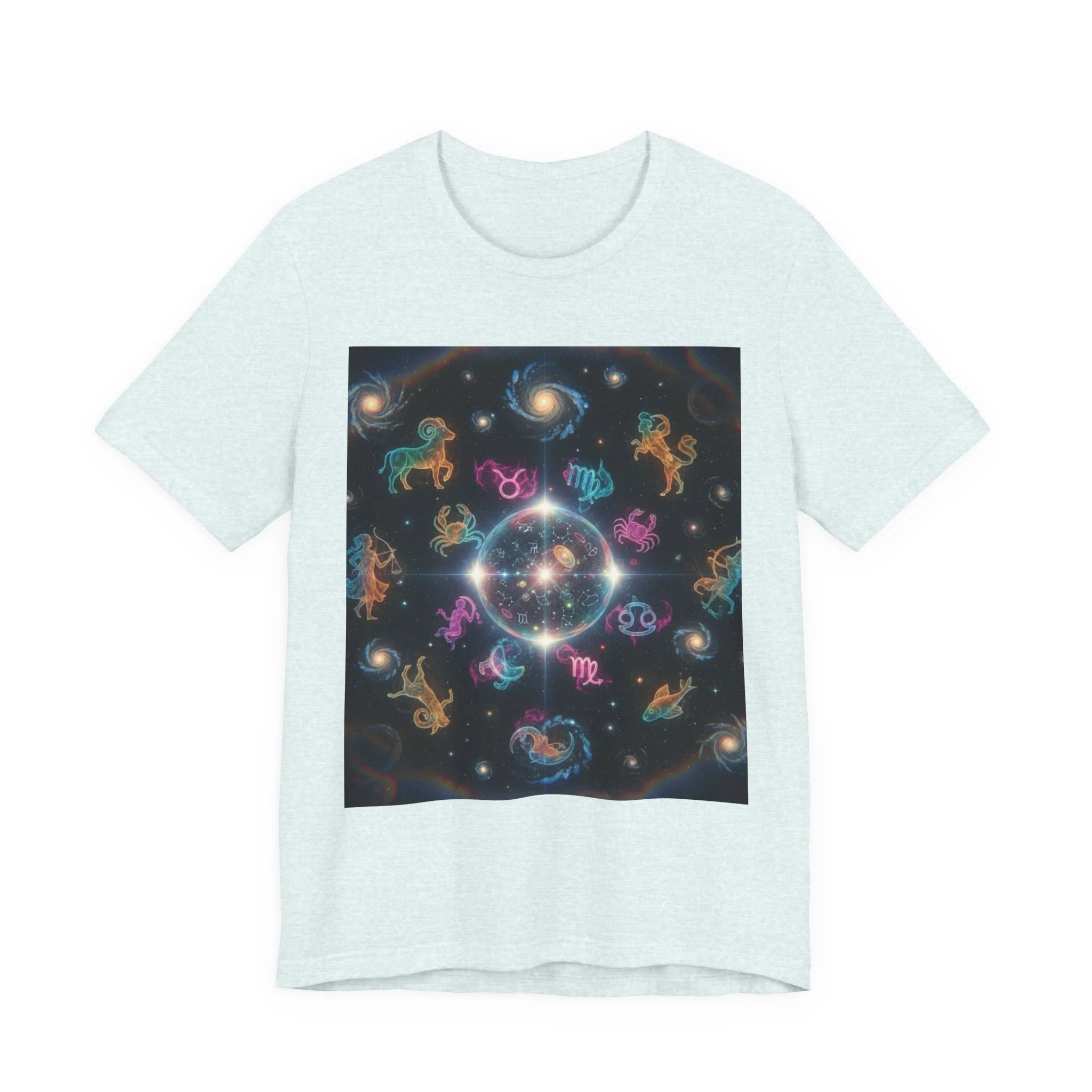 Unisex Zodiac Sign Short Sleeve Tee - Image 114