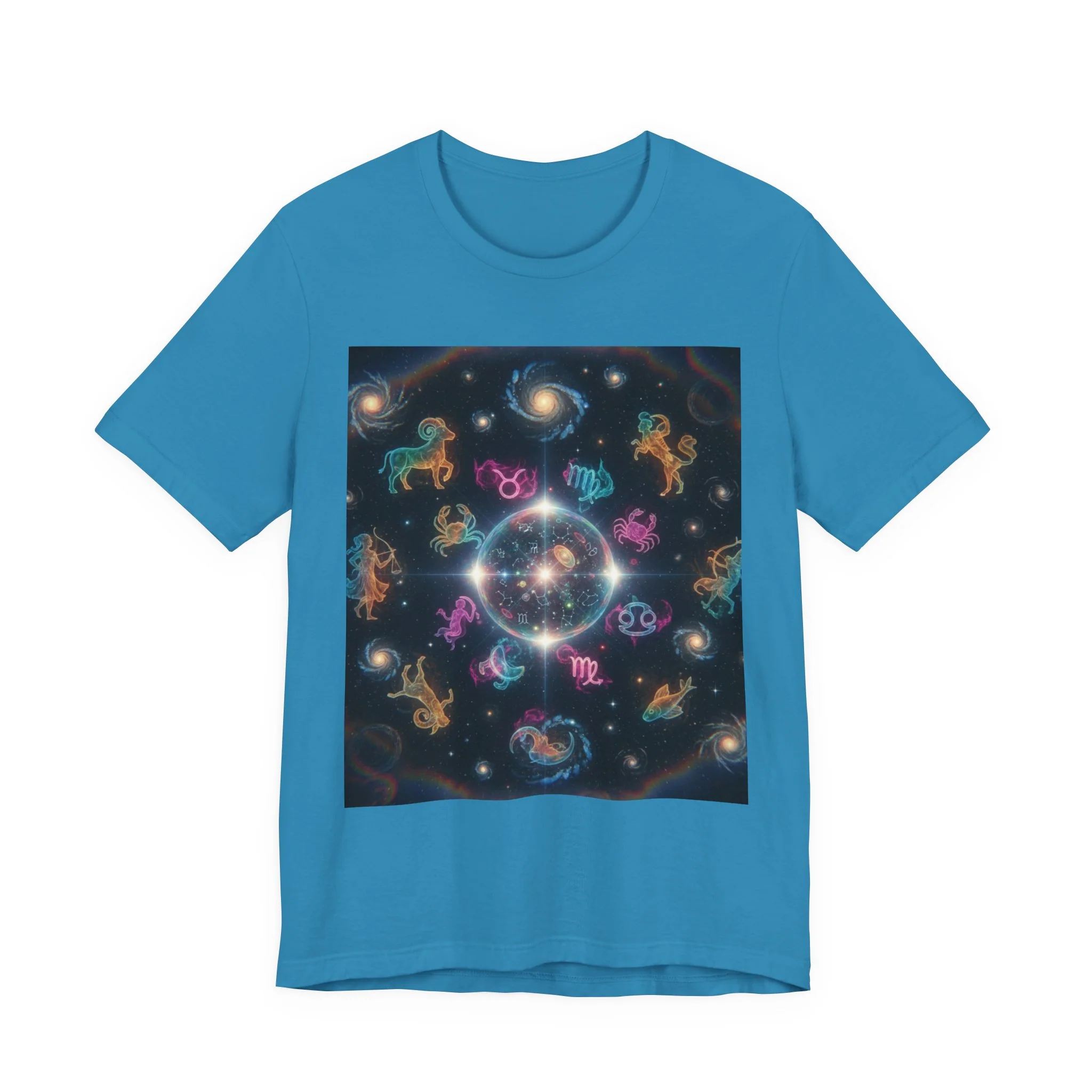 Unisex Zodiac Sign Short Sleeve Tee - Image 117