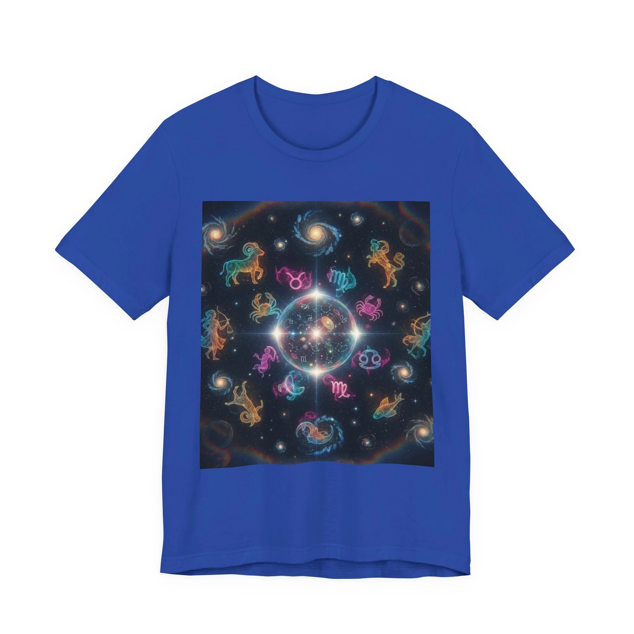 Unisex Zodiac Sign Short Sleeve Tee - Image 129