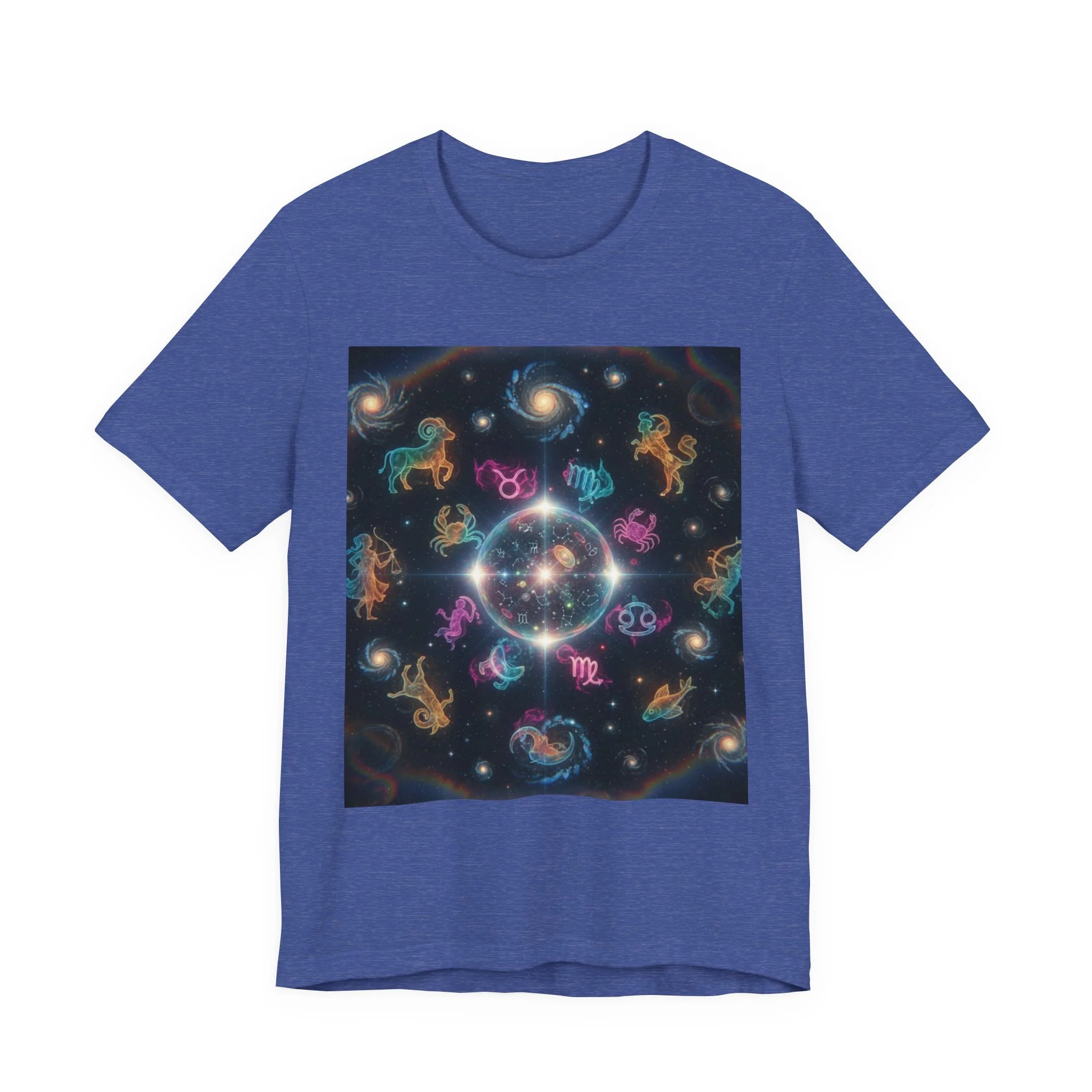 Unisex Zodiac Sign Short Sleeve Tee - Image 132