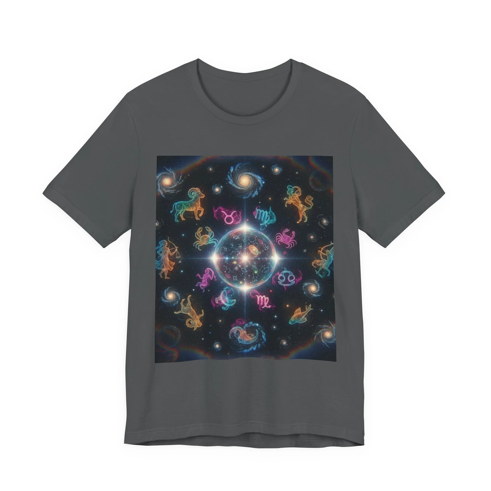 Unisex Zodiac Sign Short Sleeve Tee - Image 135