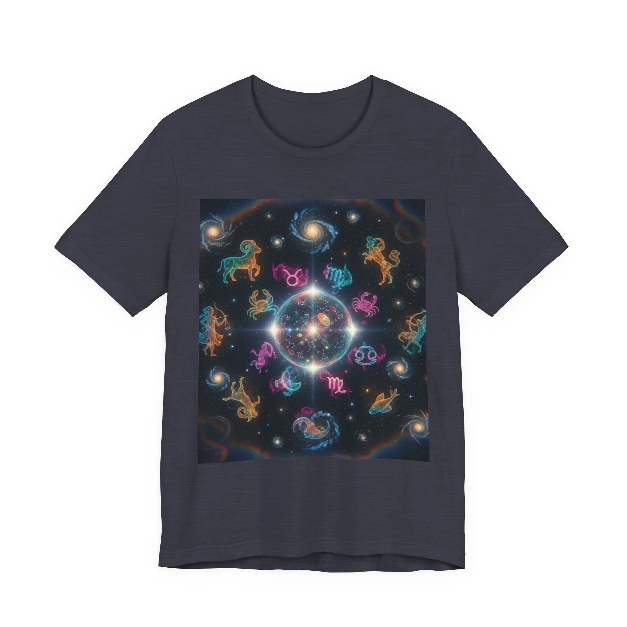 Unisex Zodiac Sign Short Sleeve Tee - Image 147