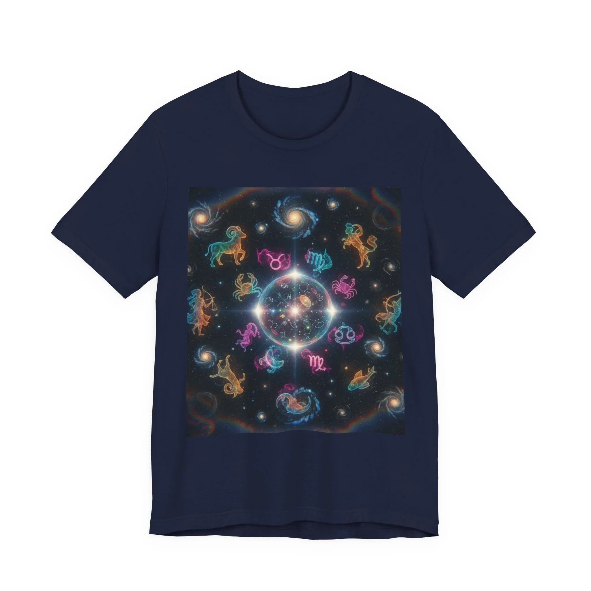 Unisex Zodiac Sign Short Sleeve Tee - Image 153
