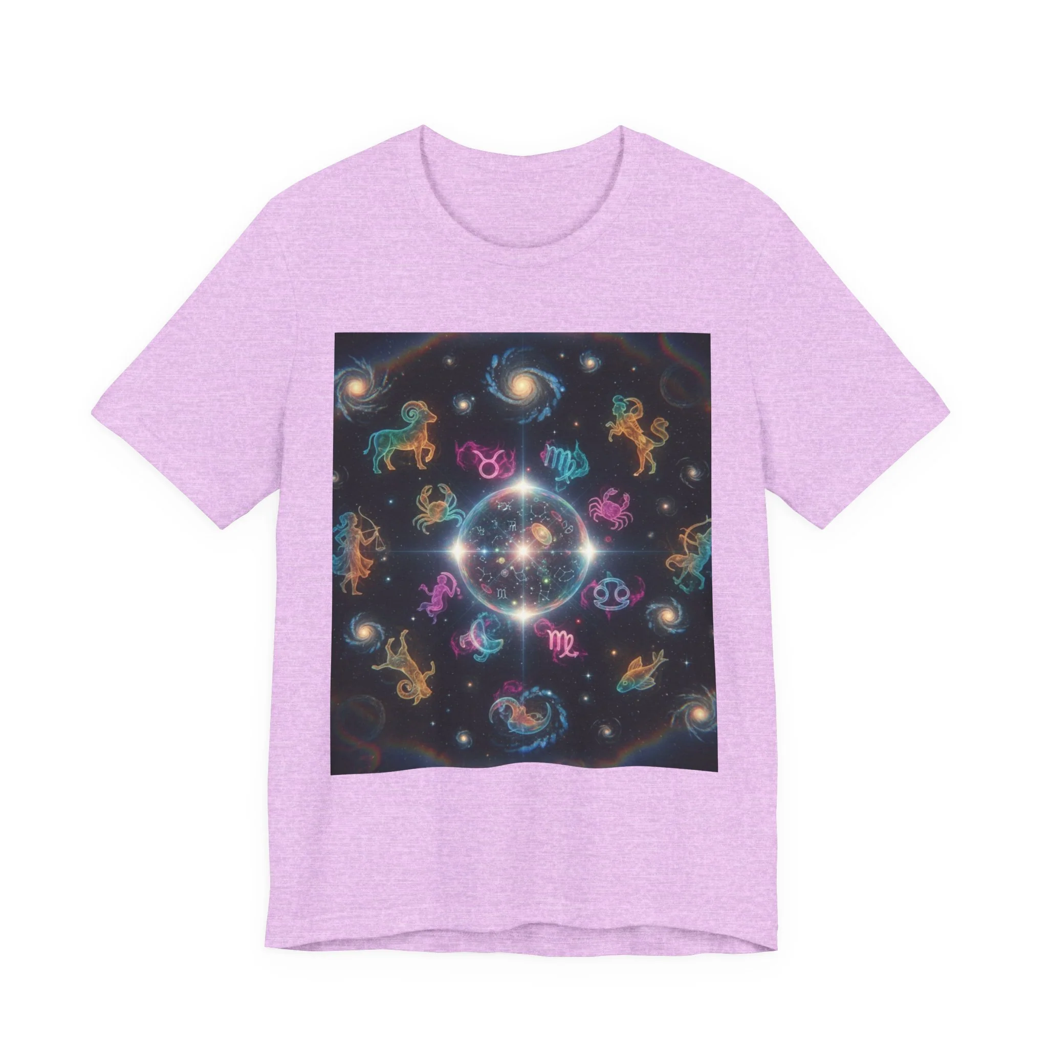 Unisex Zodiac Sign Short Sleeve Tee - Image 159