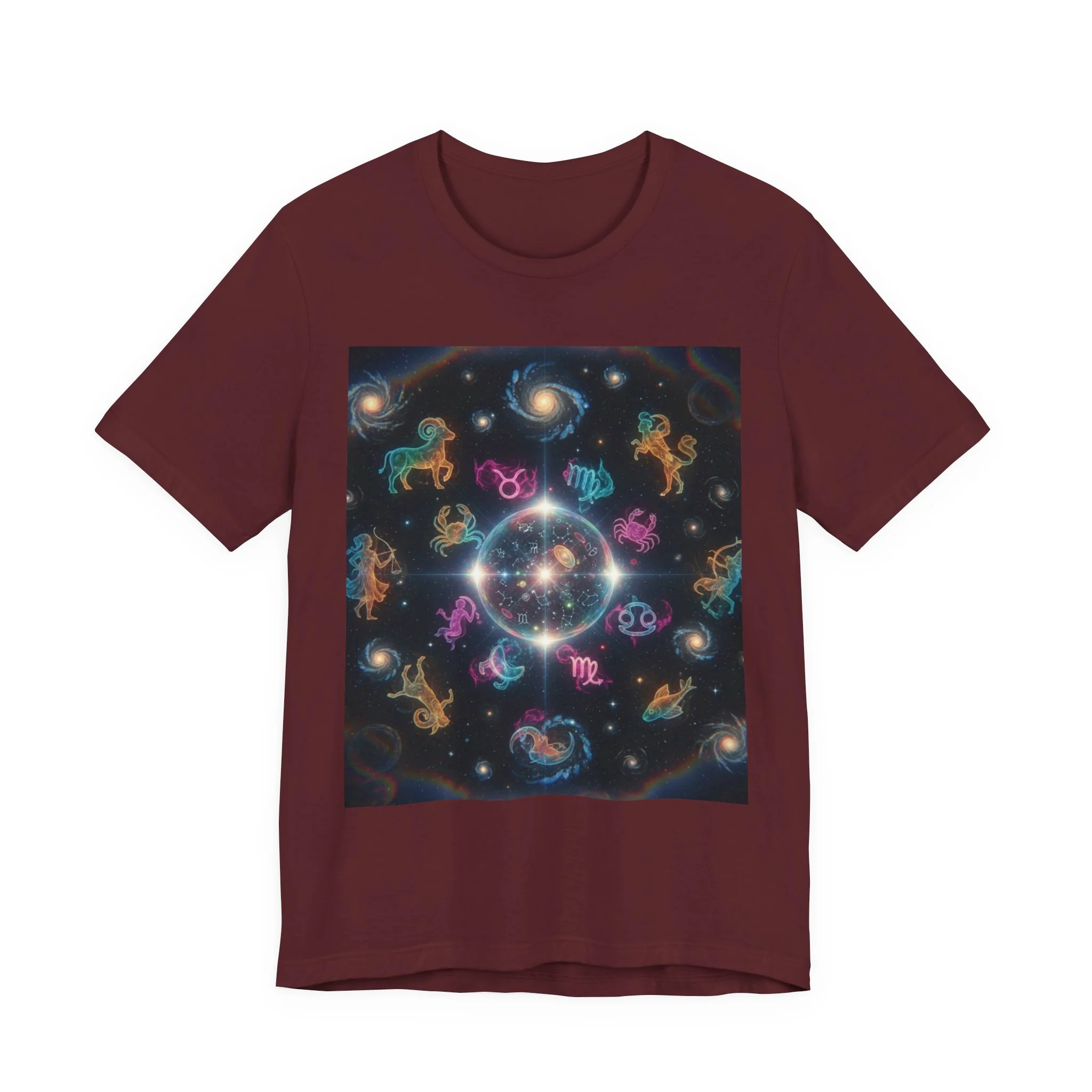 Unisex Zodiac Sign Short Sleeve Tee - Image 162