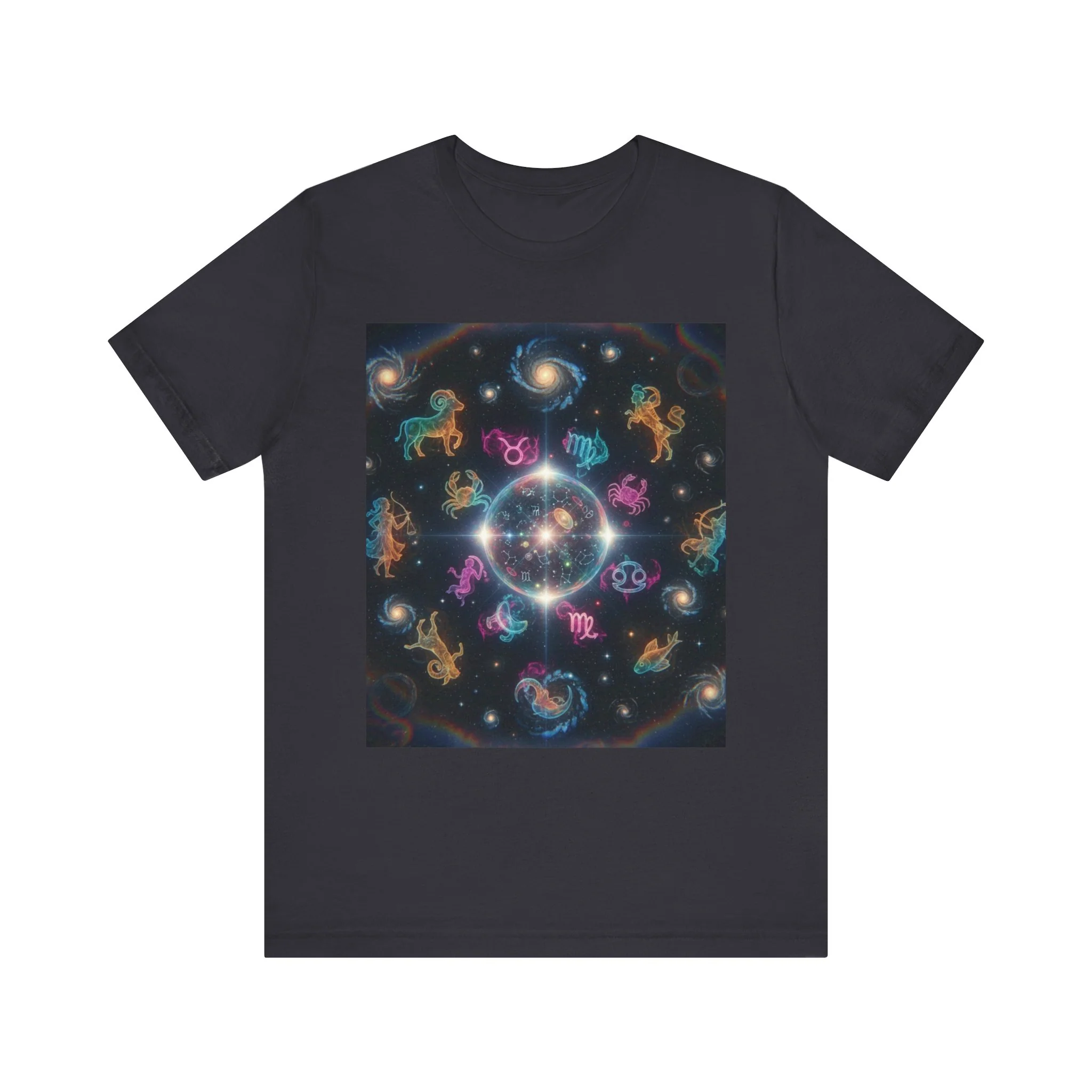 Unisex Zodiac Sign Short Sleeve Tee - Image 19