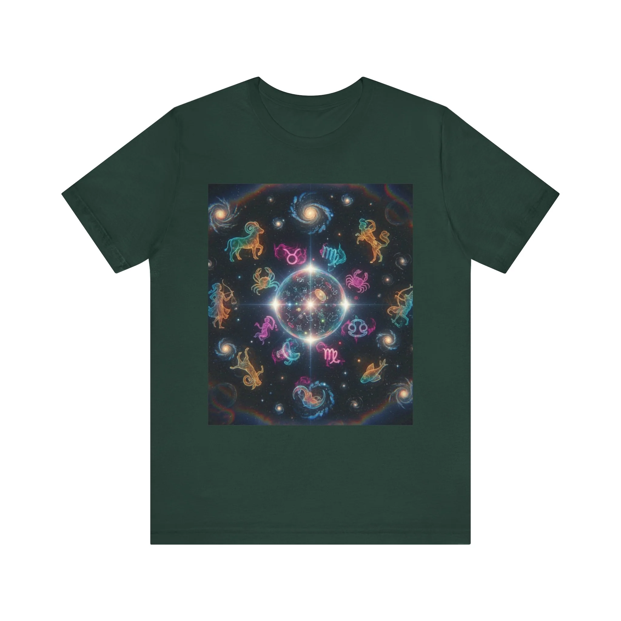 Unisex Zodiac Sign Short Sleeve Tee - Image 22