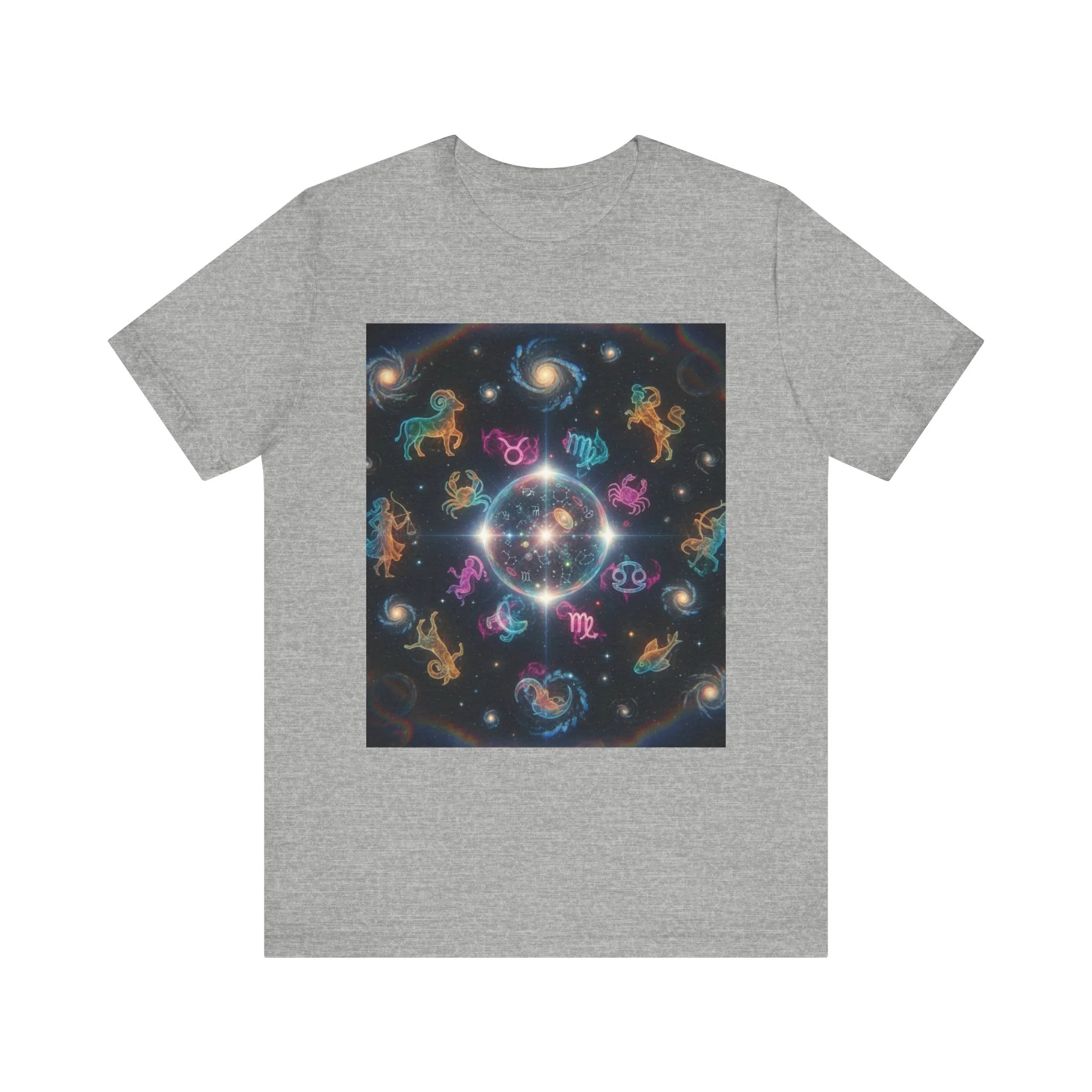 Unisex Zodiac Sign Short Sleeve Tee - Image 28