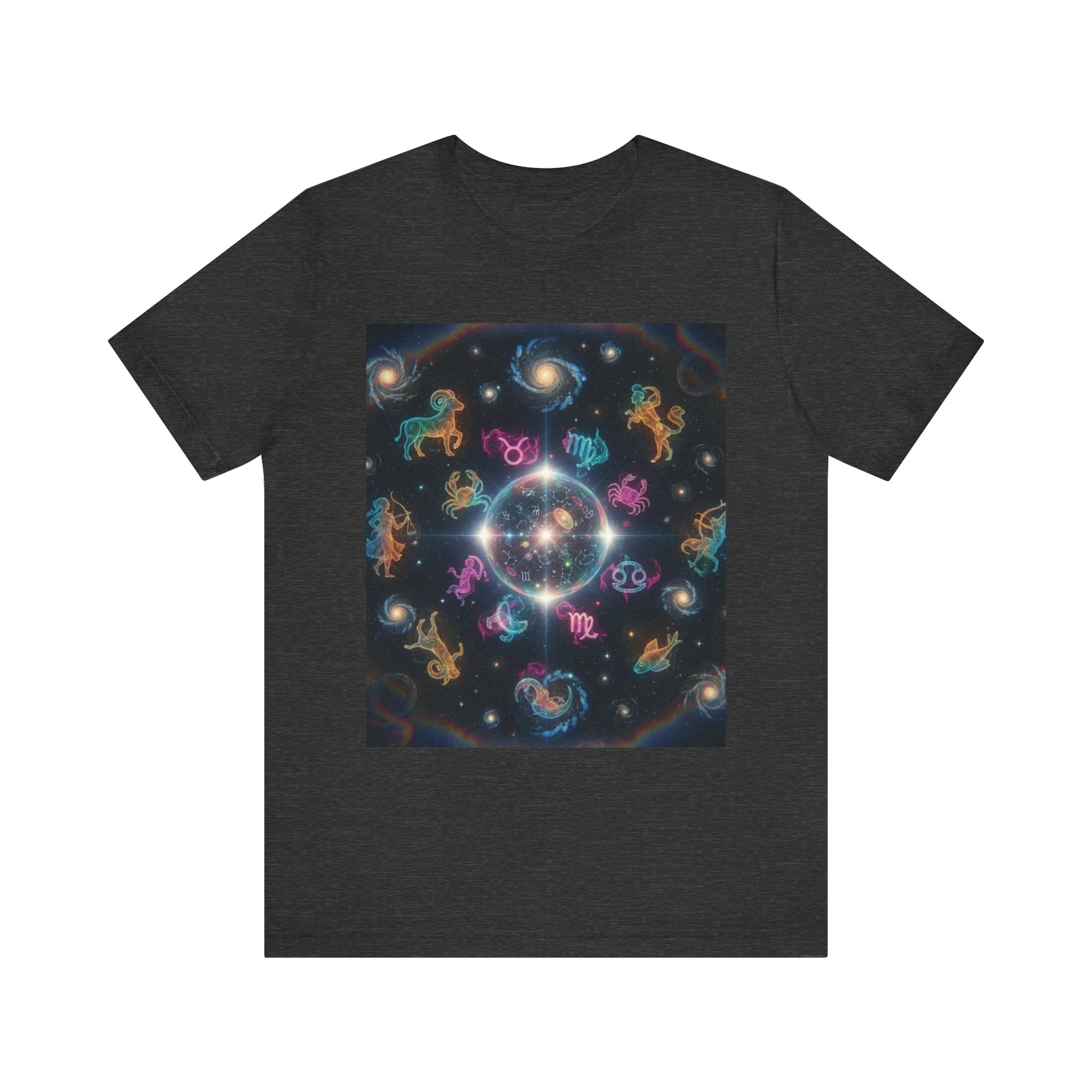Unisex Zodiac Sign Short Sleeve Tee - Image 33
