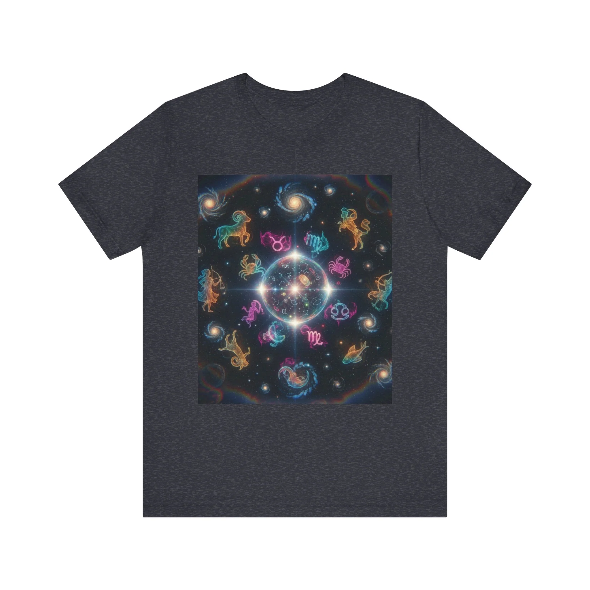 Unisex Zodiac Sign Short Sleeve Tee - Image 34